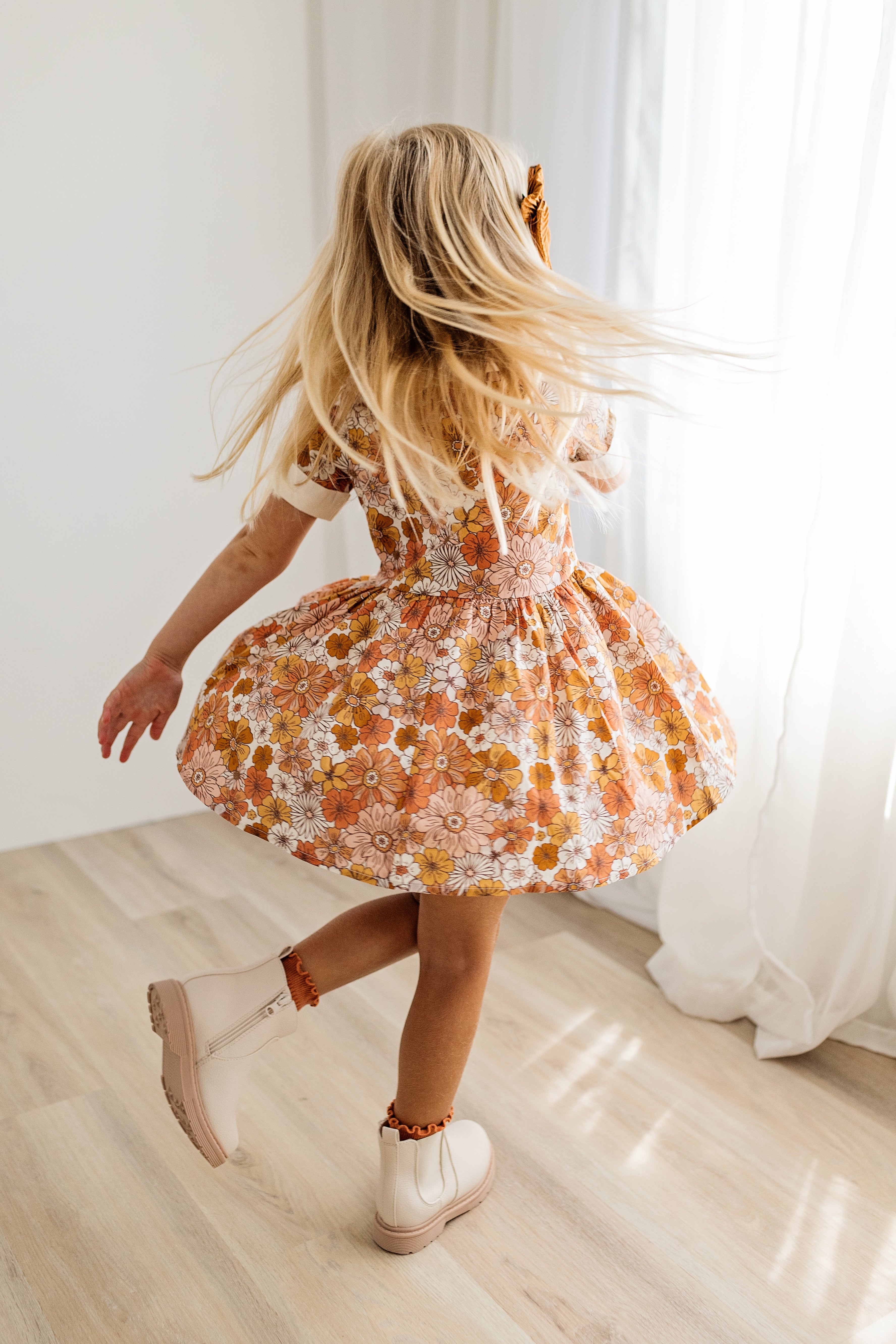 Ruby Mae Dress - Retro Blooms