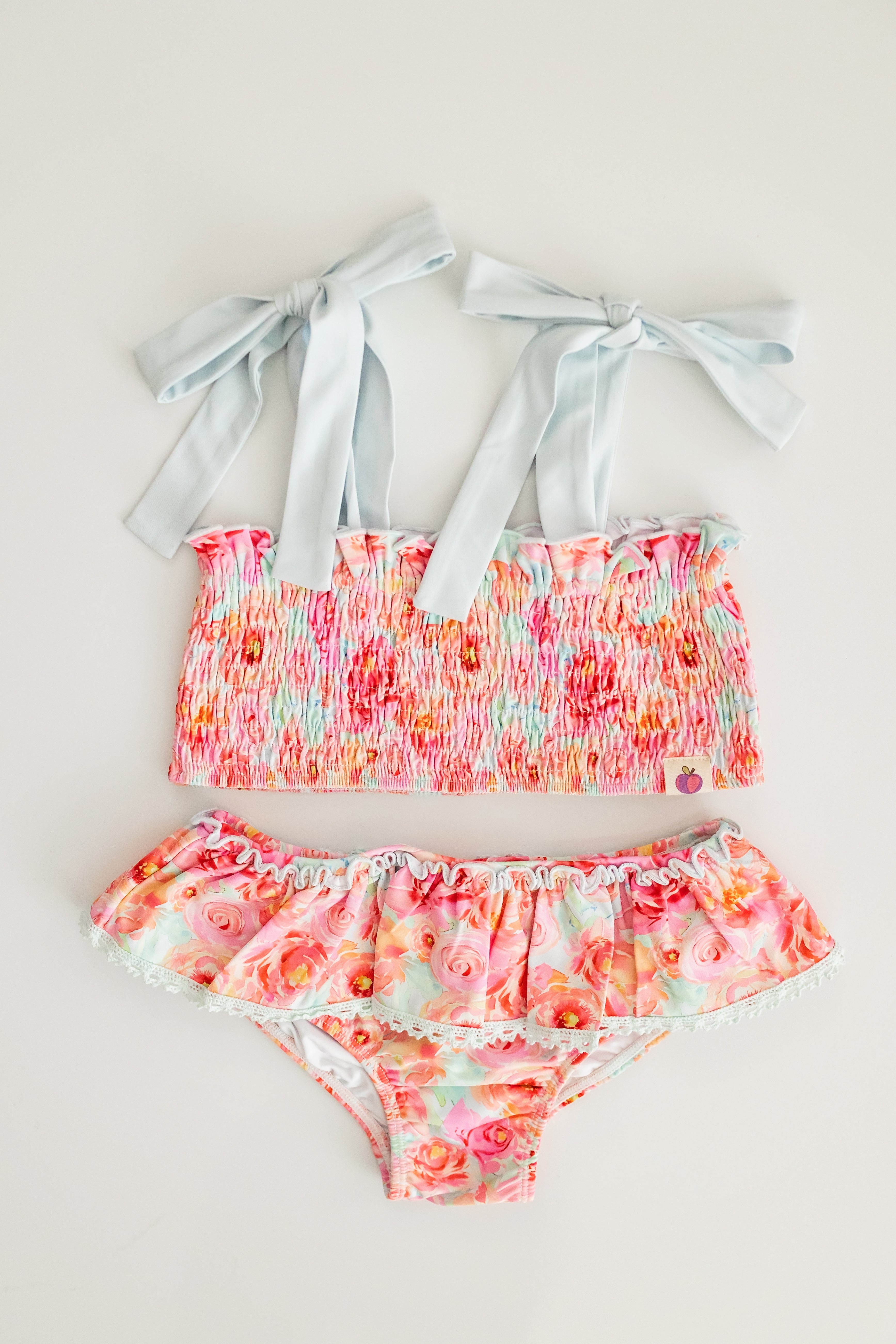 Waverly Shirred Swimsuit - Pink Lemonade
