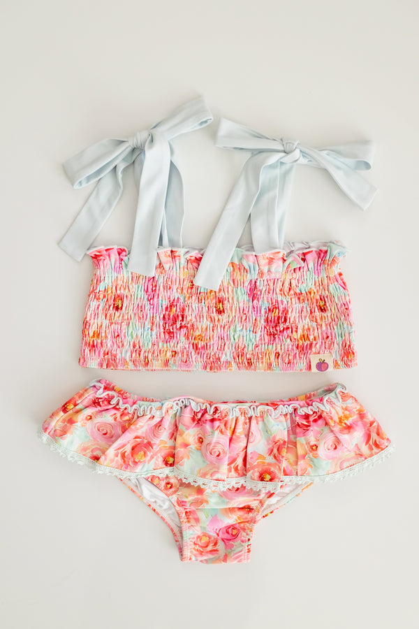 Waverly Shirred Swimsuit - Pink Lemonade (Pre-Order)
