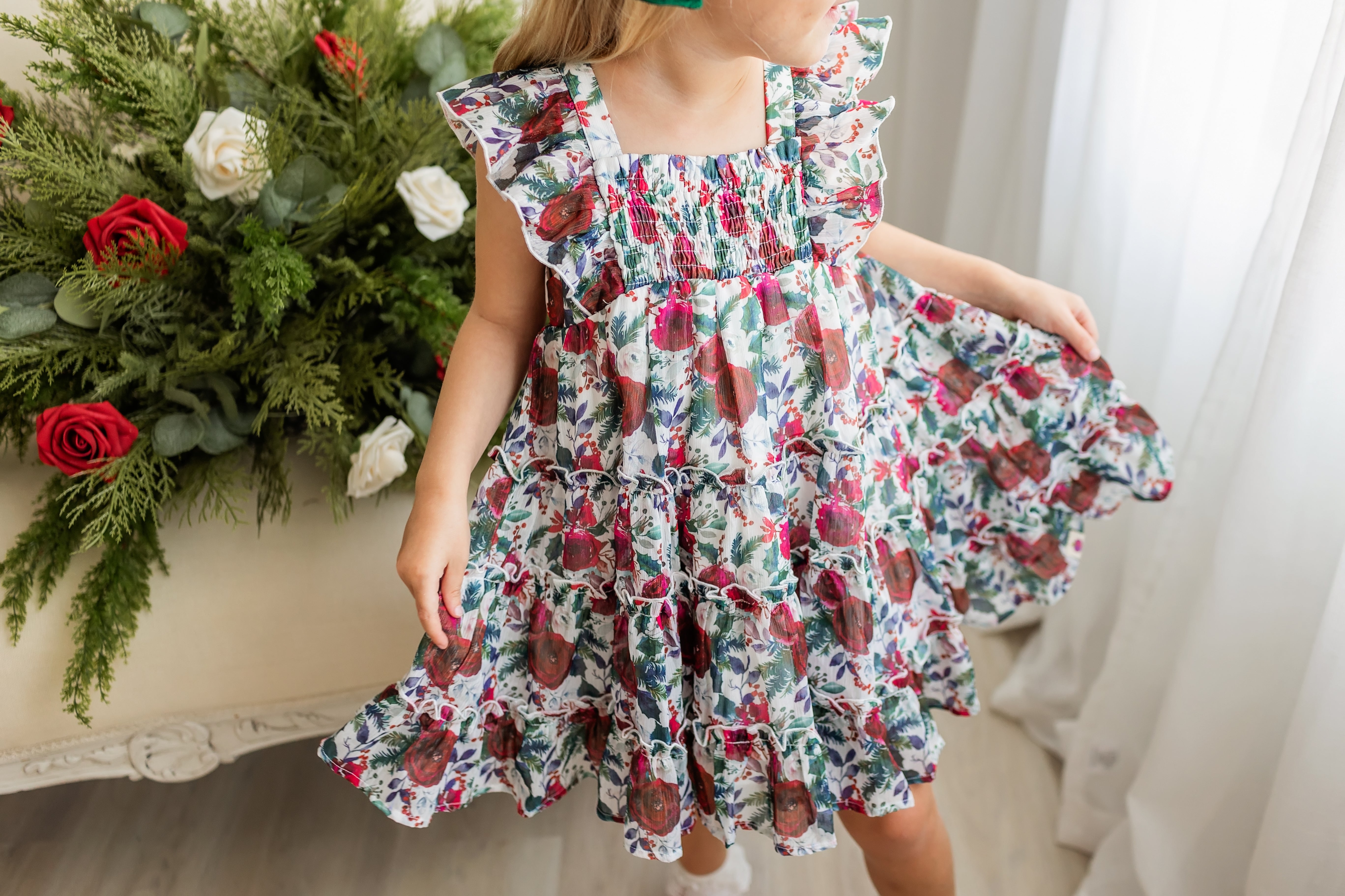 Brielle Dress - Holly Jolly (Final Sale)