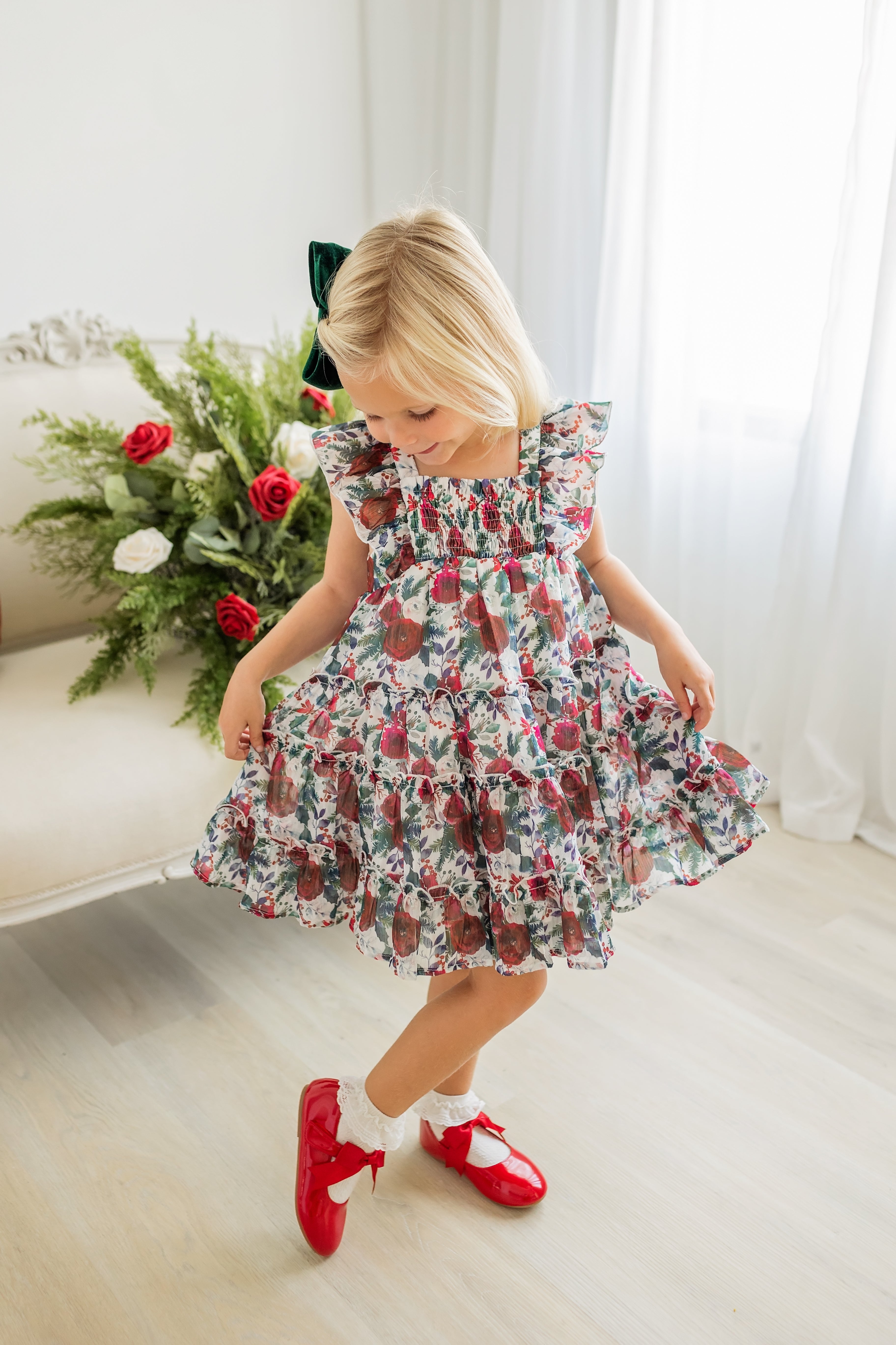 Brielle Dress - Holly Jolly (Final Sale)