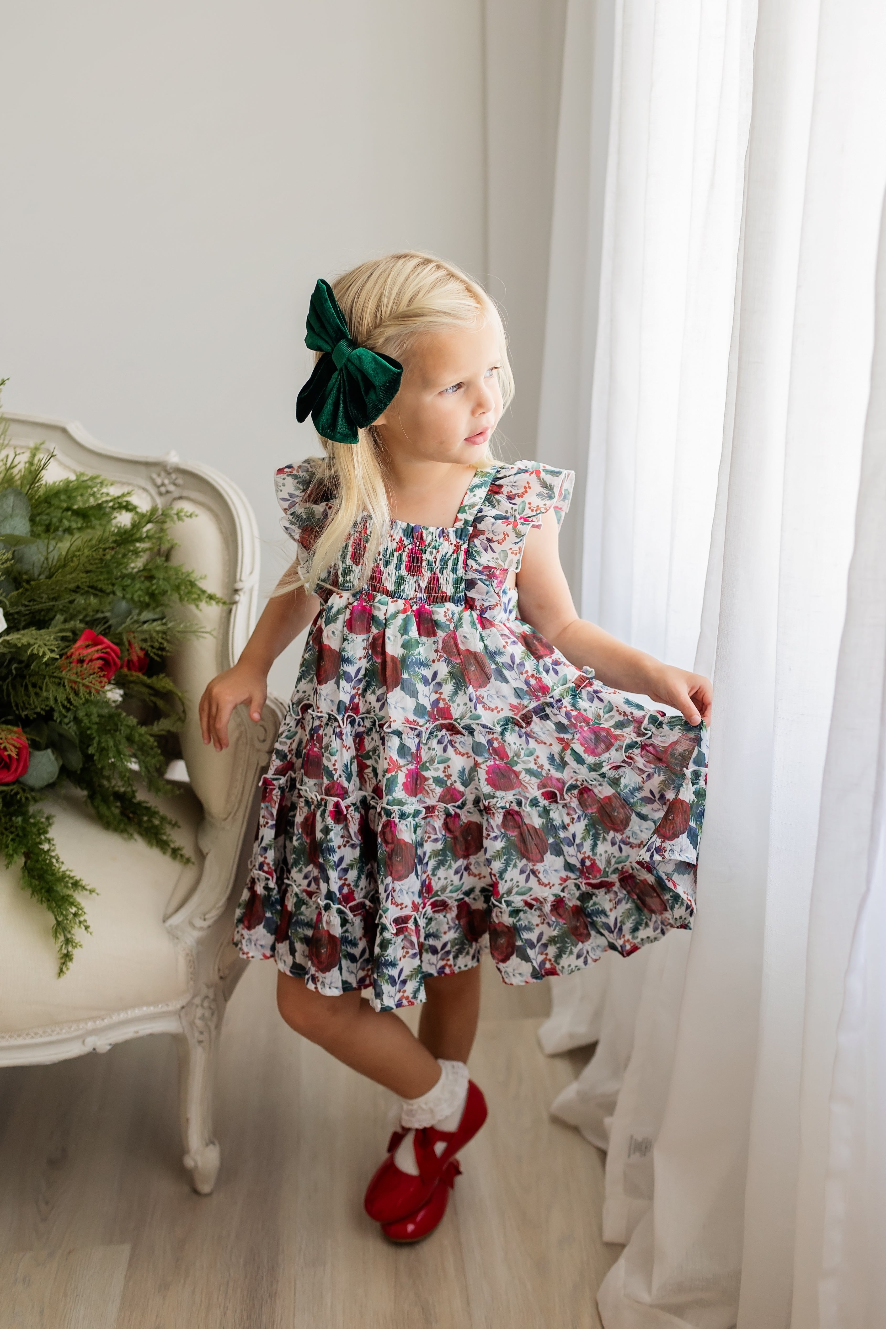 Brielle Dress - Holly Jolly (Final Sale)