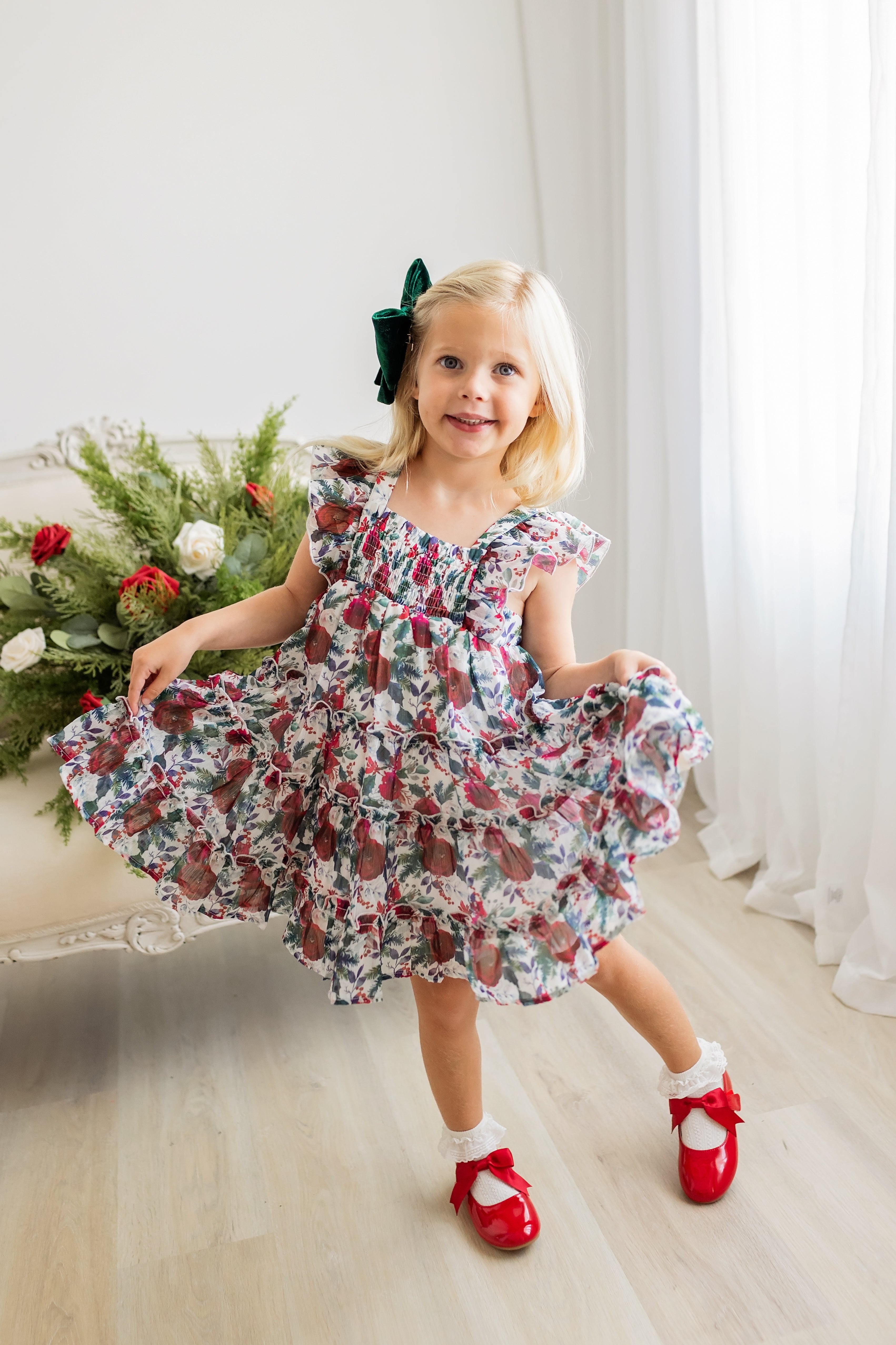 Brielle Dress - Holly Jolly (Final Sale)