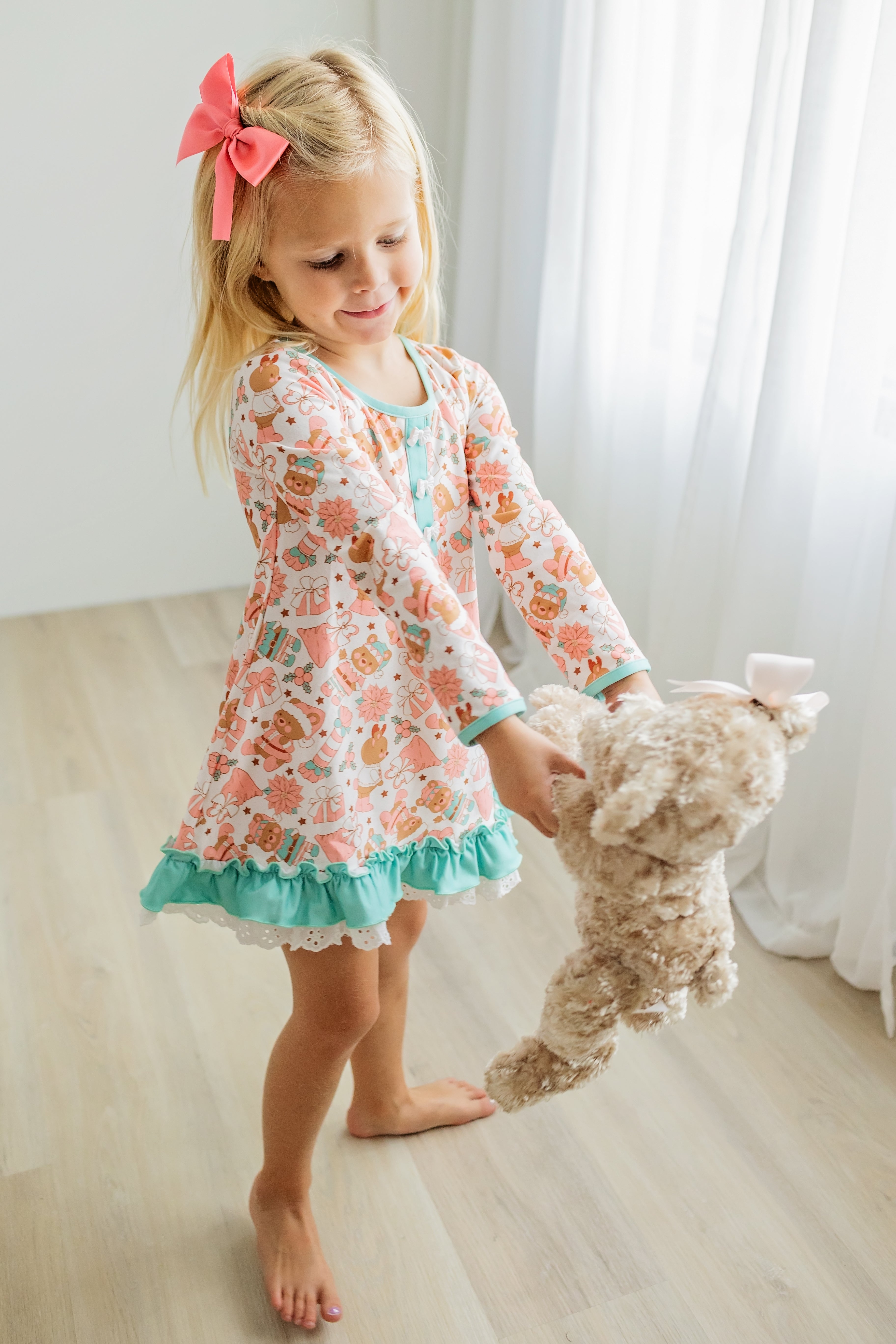 Loungewear Gown - Santa's Little Helper