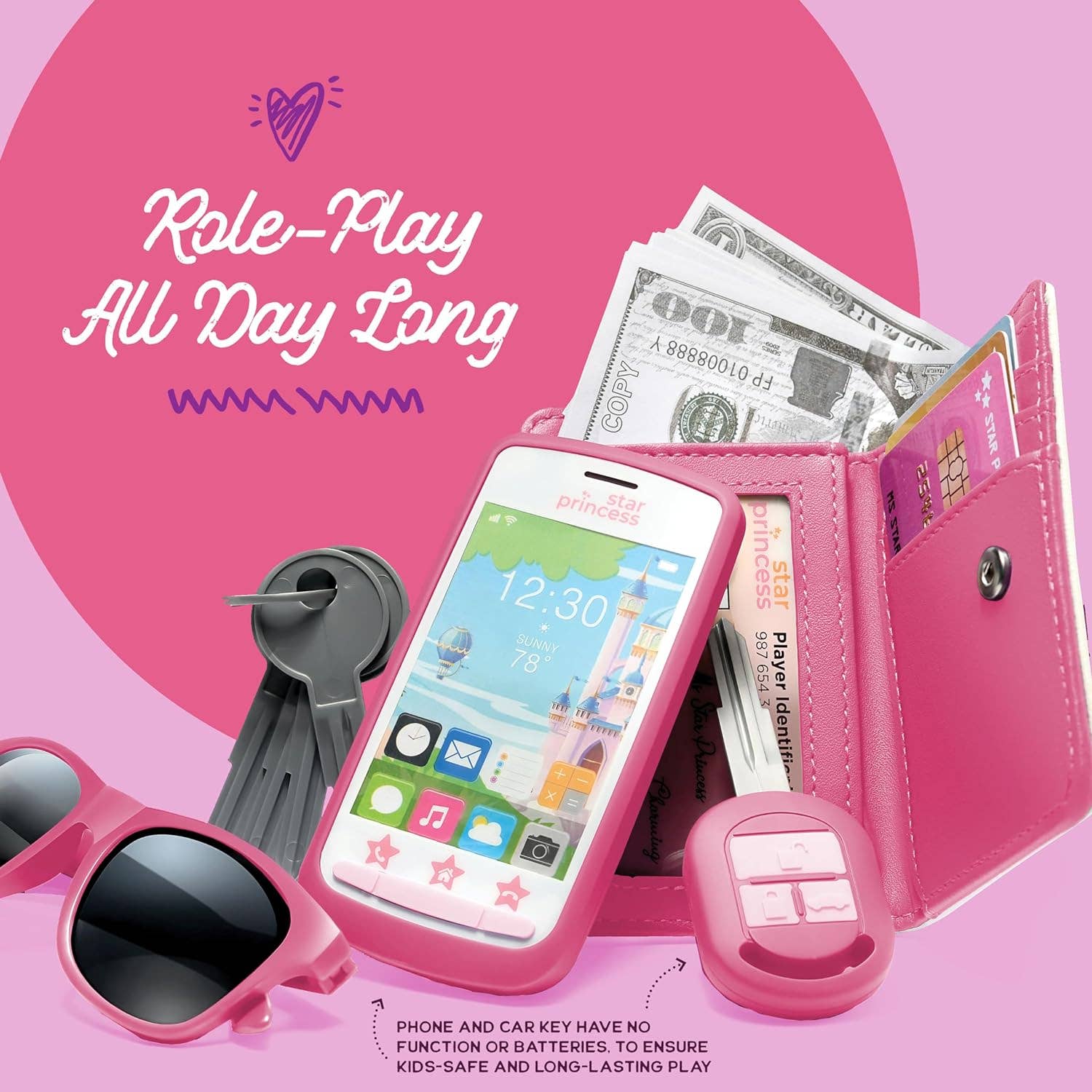 Deluxe Pretend Play Purse Set with Accessories
