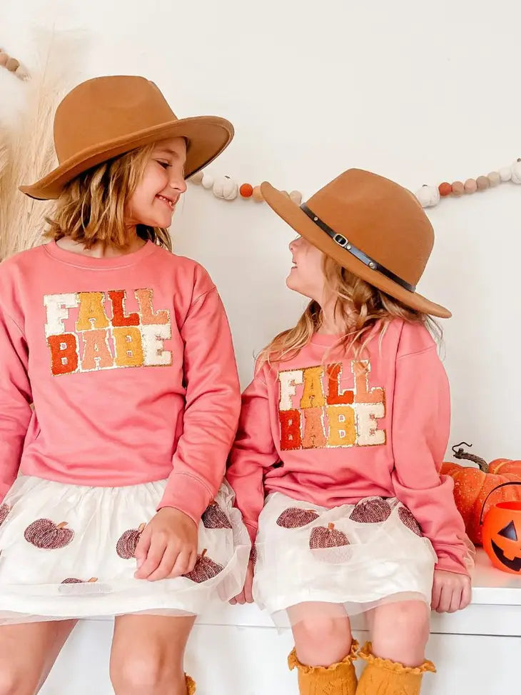 Sweet Wink Sweater -Fall Babe Patch Sweatshirt