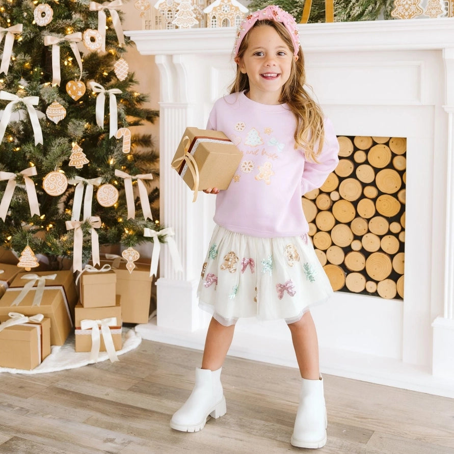 Sweet Wink Tutu - Gingerbread Sequin Christmas