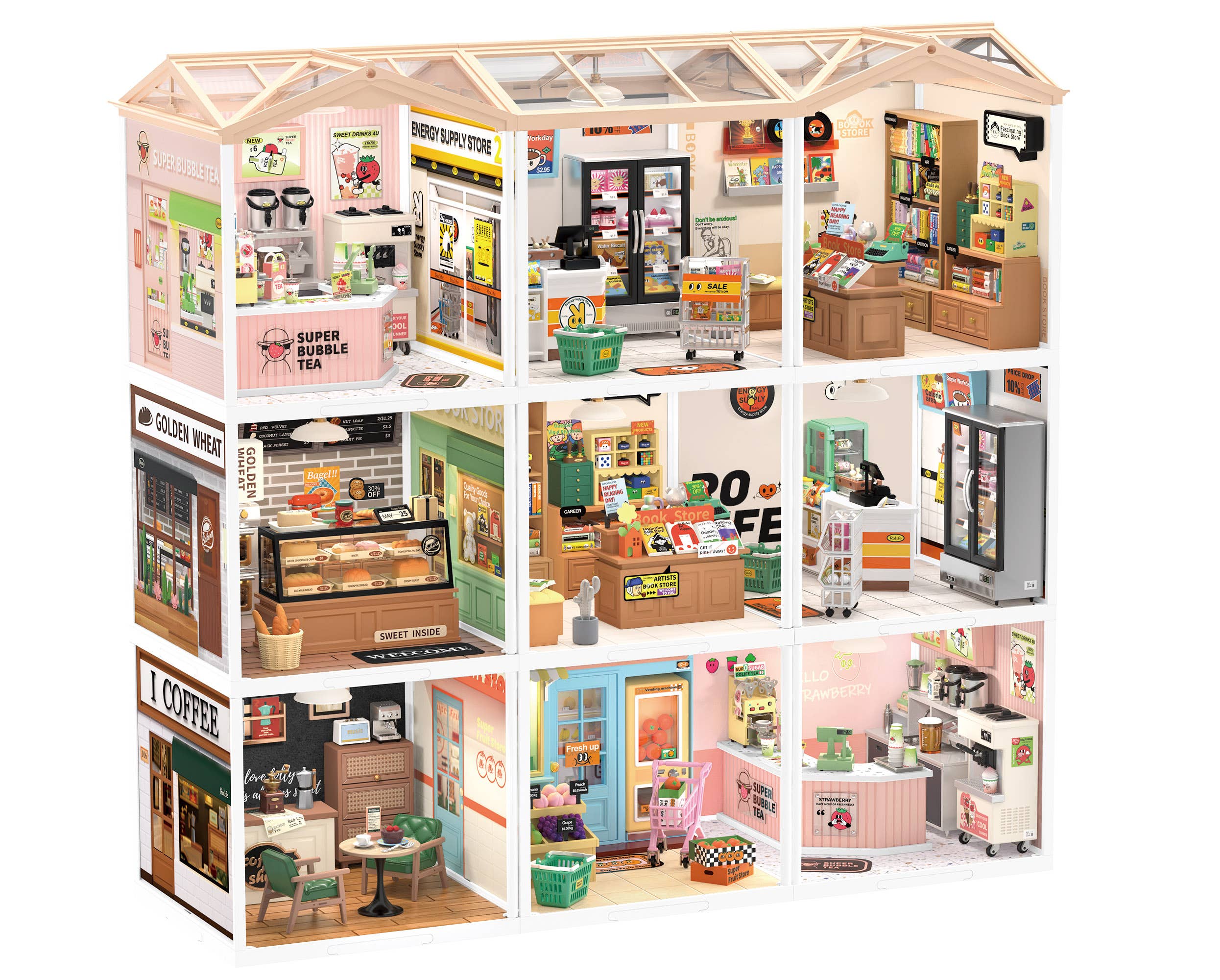 Double Joy Bubble Tea DIY Miniature House