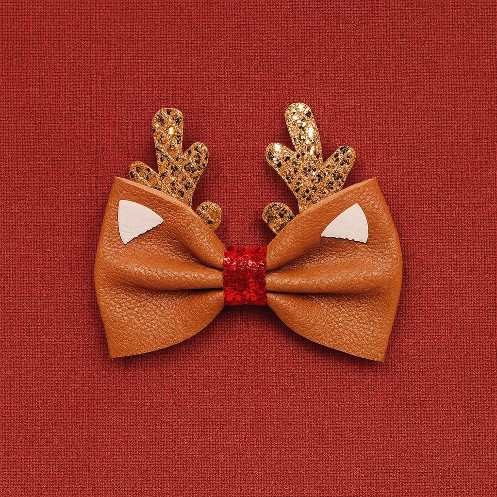 Merry Deer Hair Bow