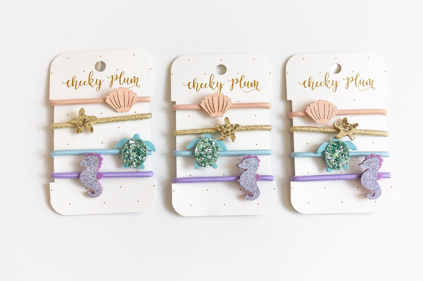 At The Beach Ponytail Holders
