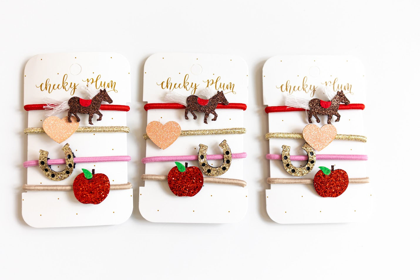 Horses and Hearts Ponytail Holders