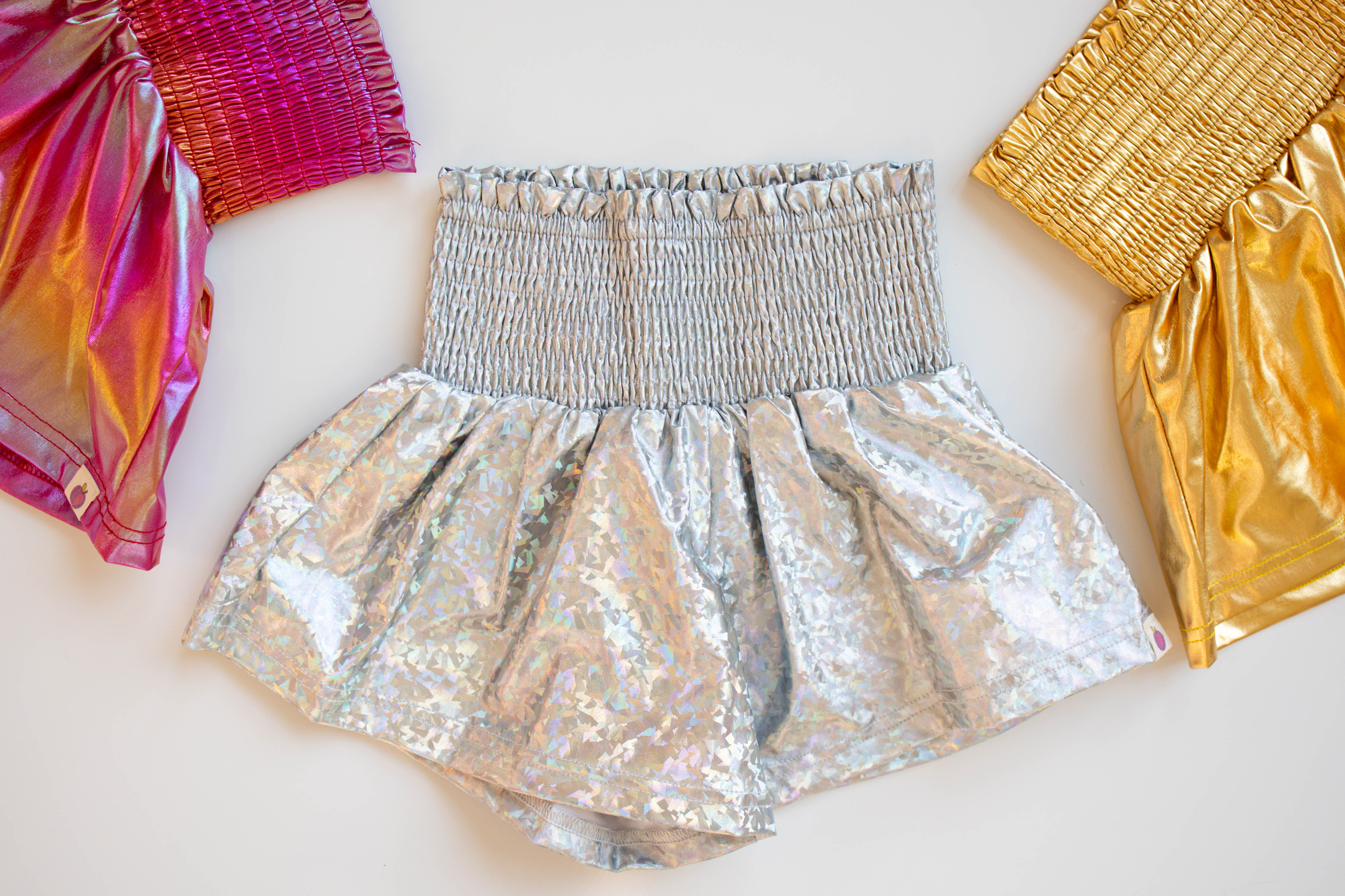 Flowy Metallic Shorts - Disco Ball