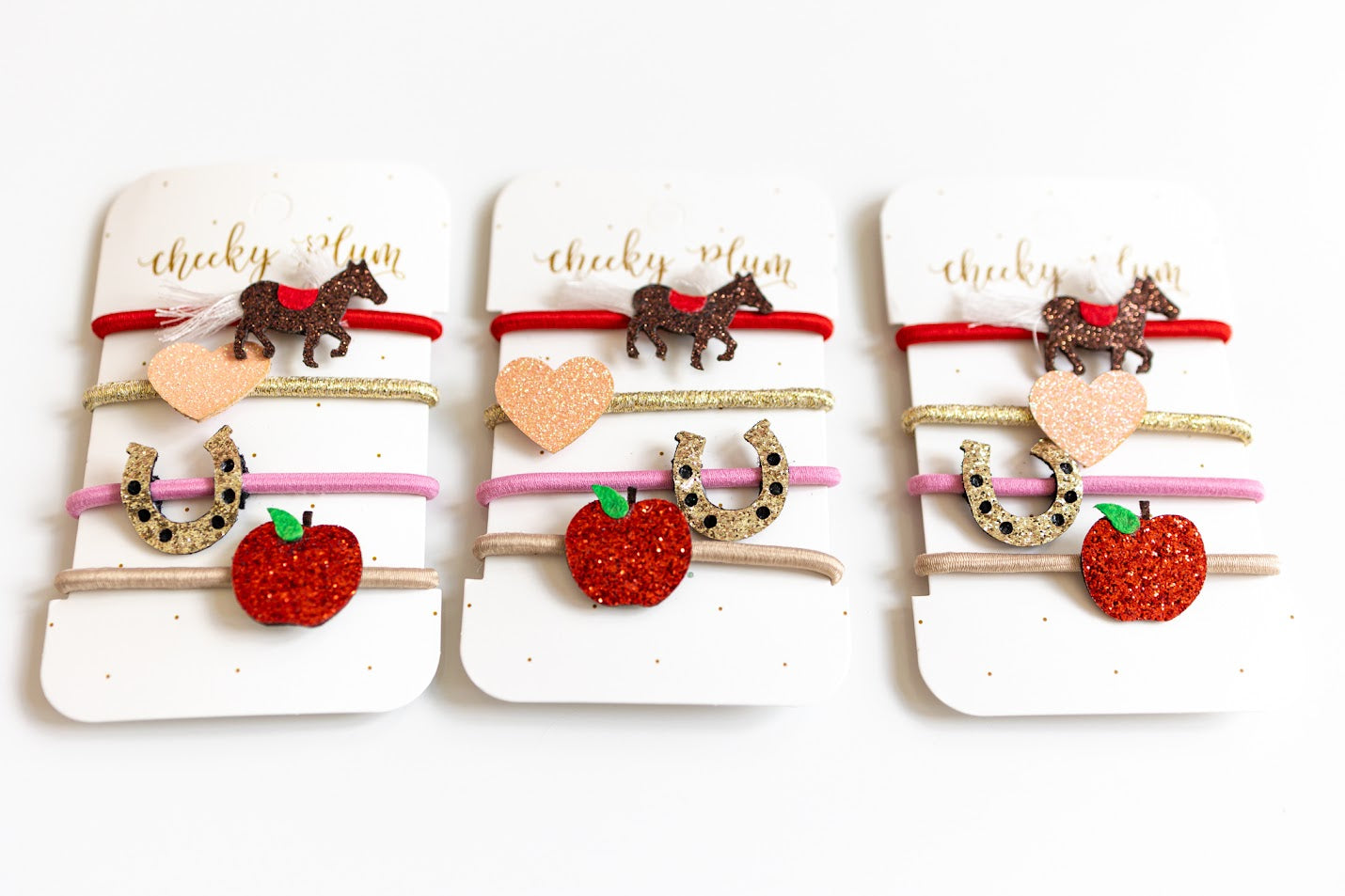 Horses and Hearts Ponytail Holders