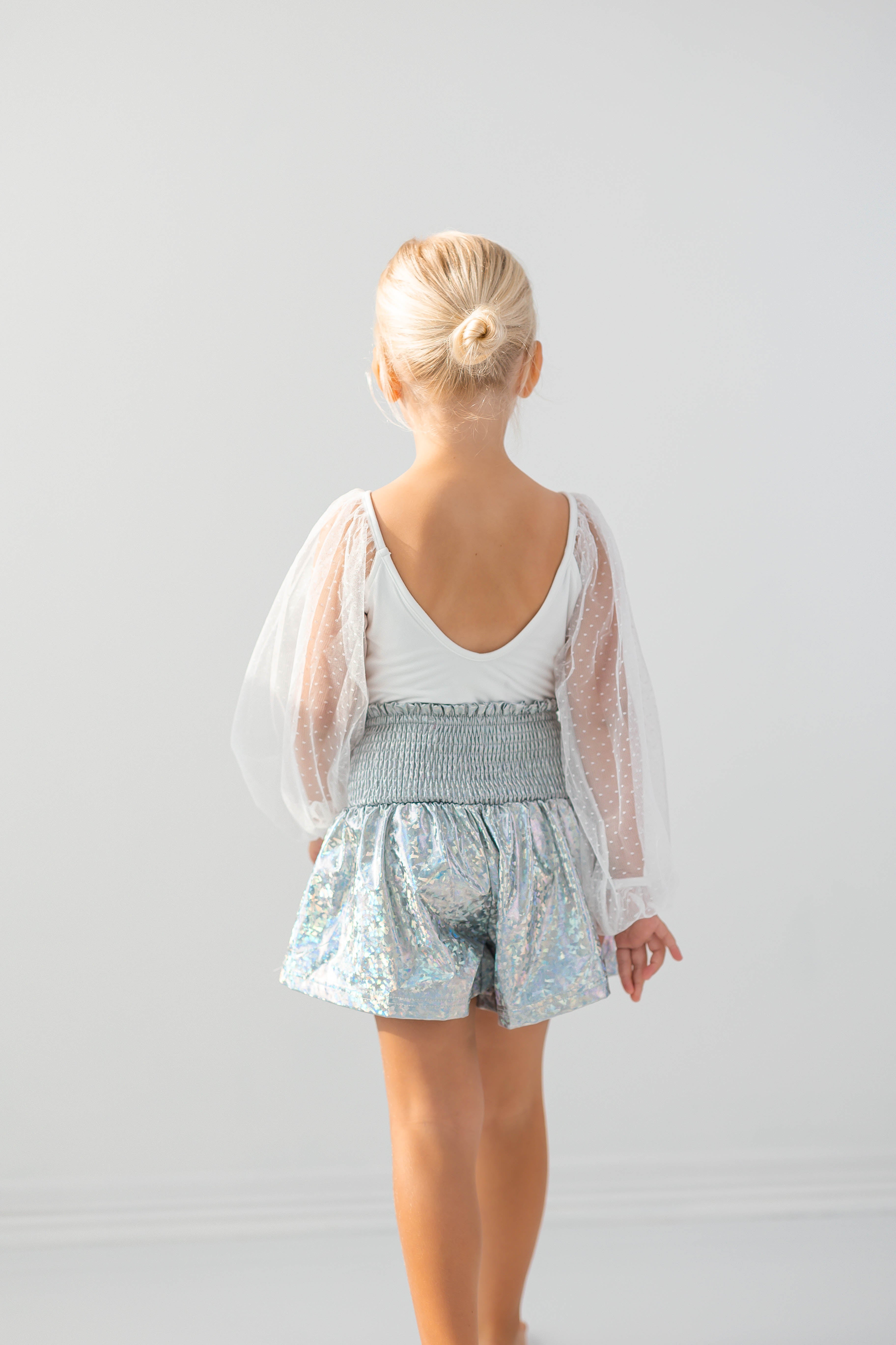 Flowy Metallic Shorts - Disco Ball