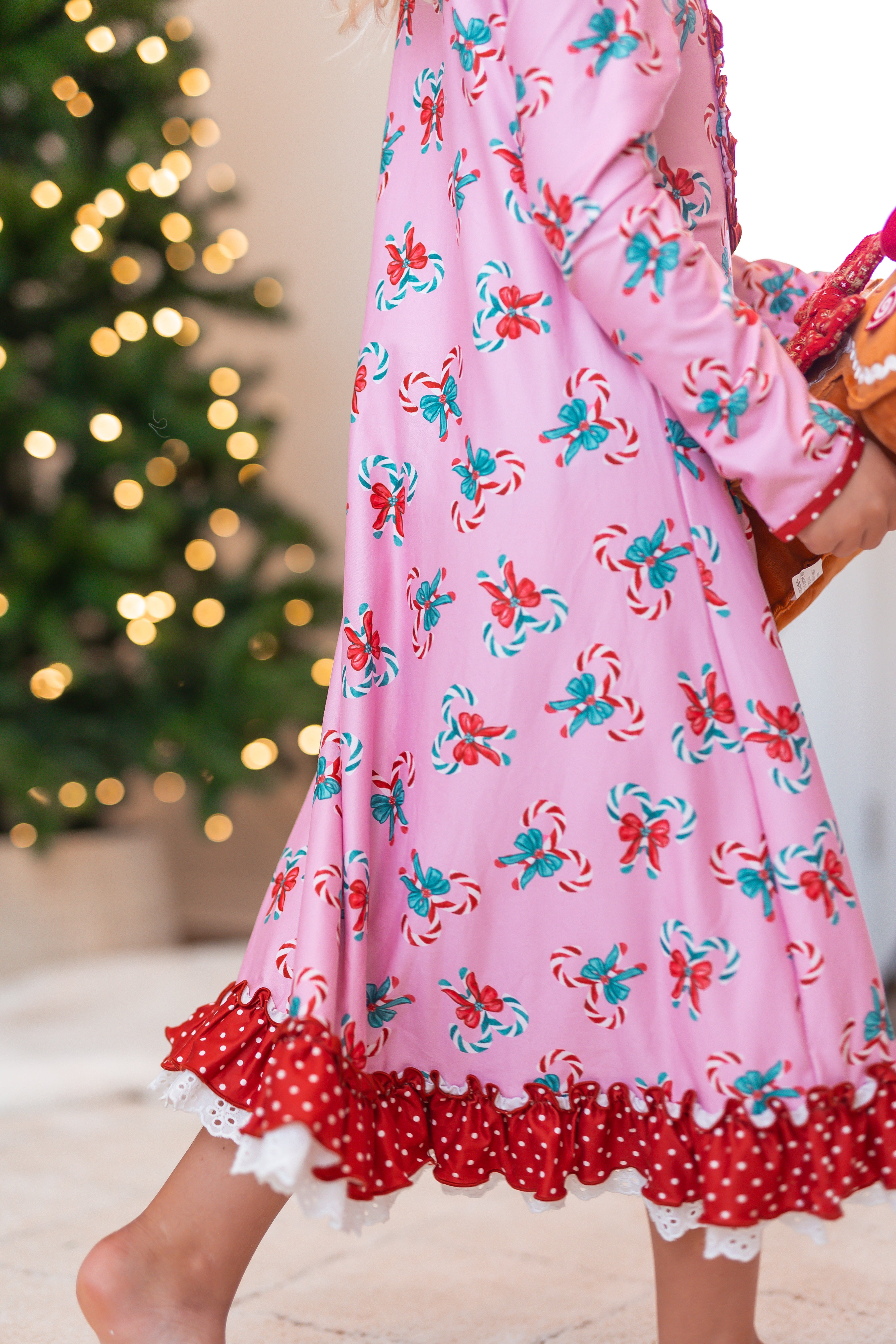 Loungewear Gown - Pink Peppermint Charm (PRE-ORDER)