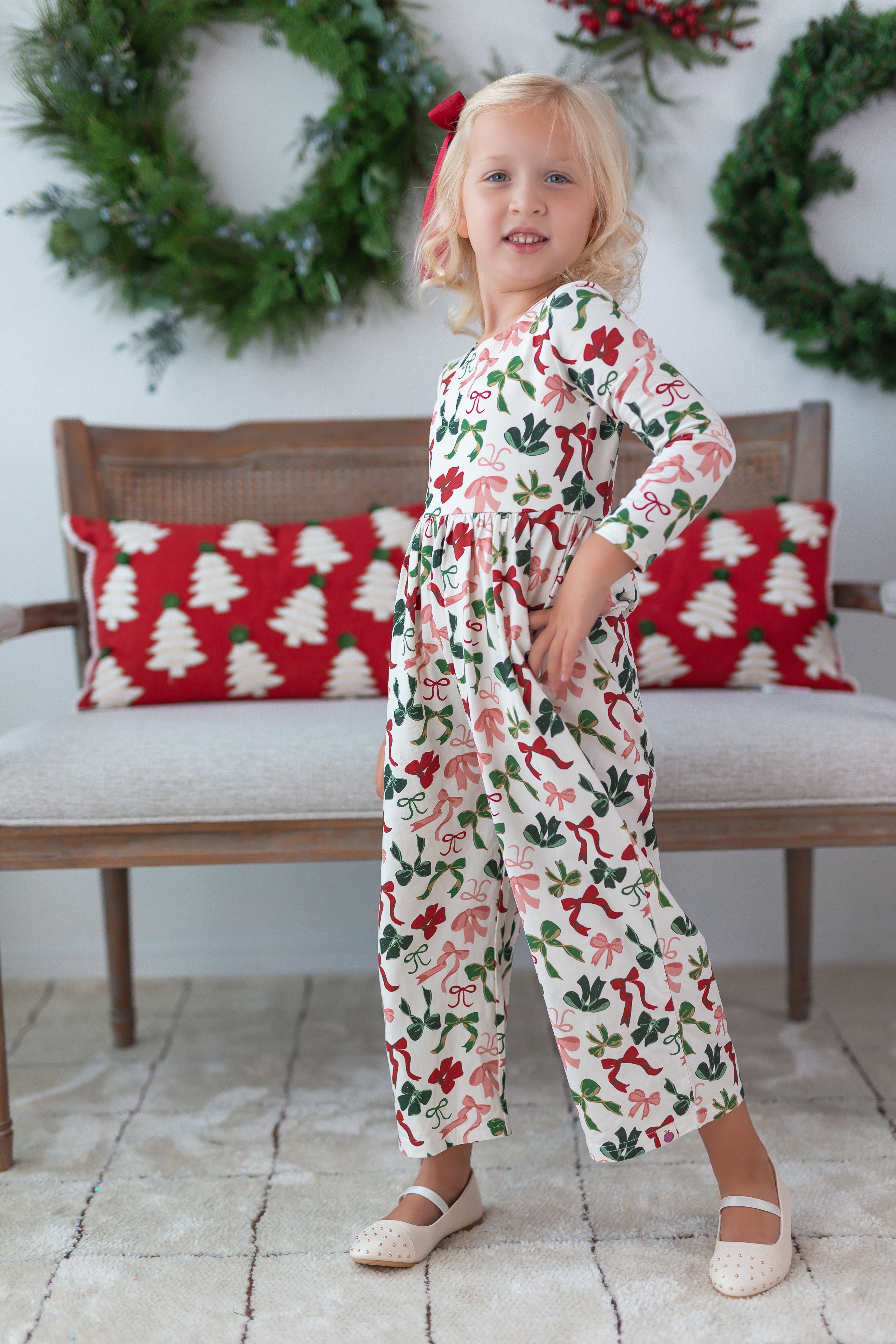 Ivy Romper - Merry Bows