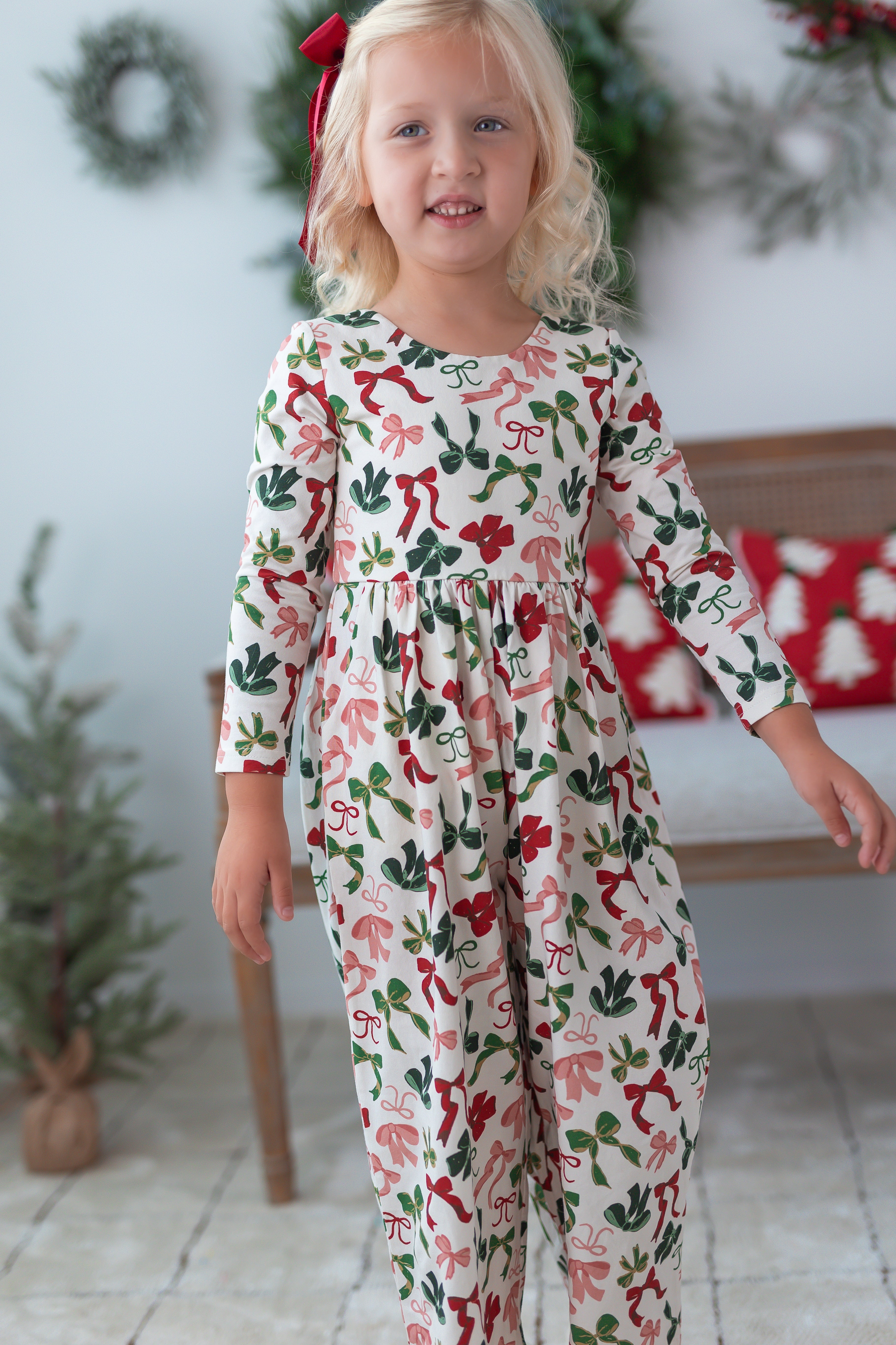 Ivy Romper - Merry Bows