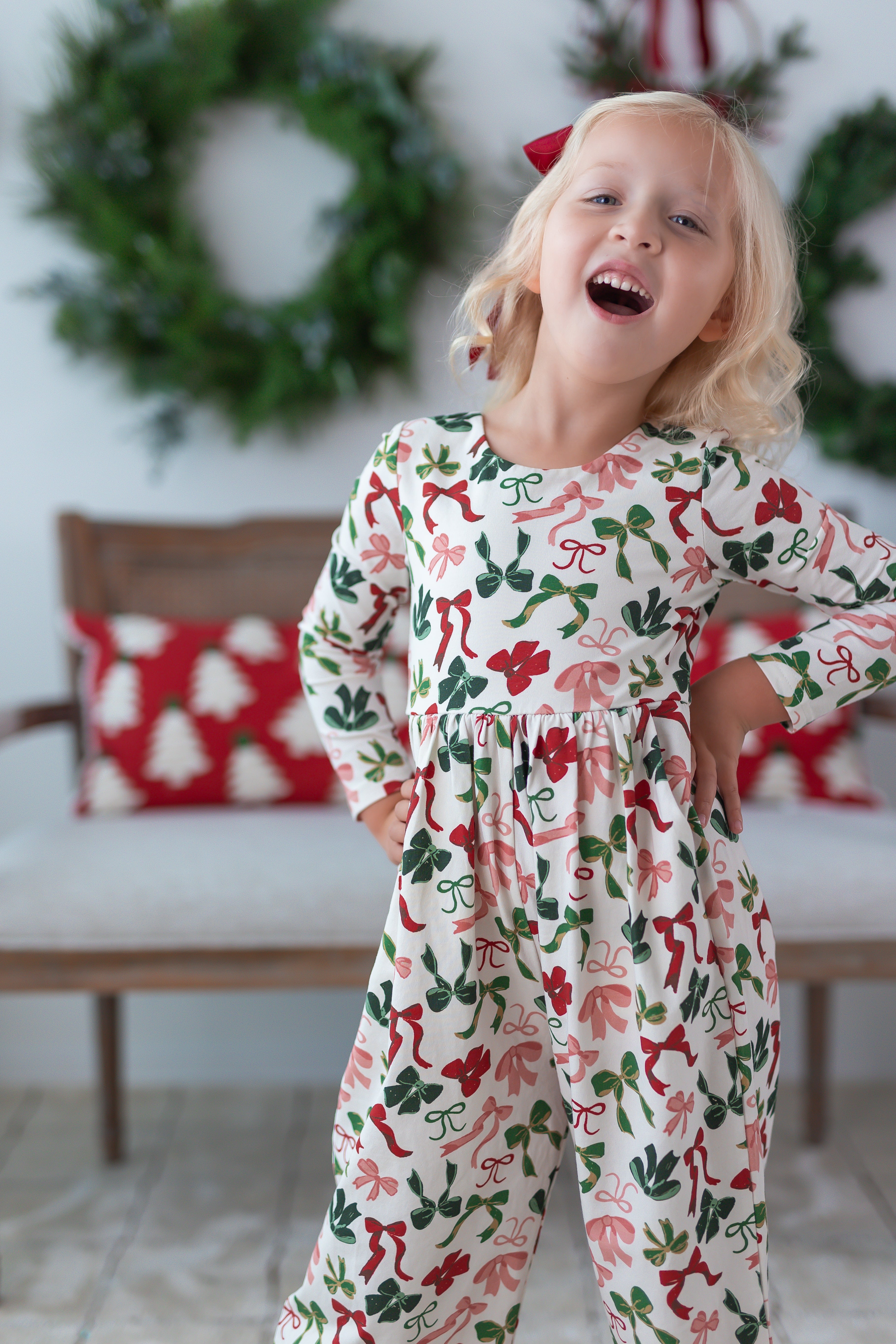 Ivy Romper - Merry Bows