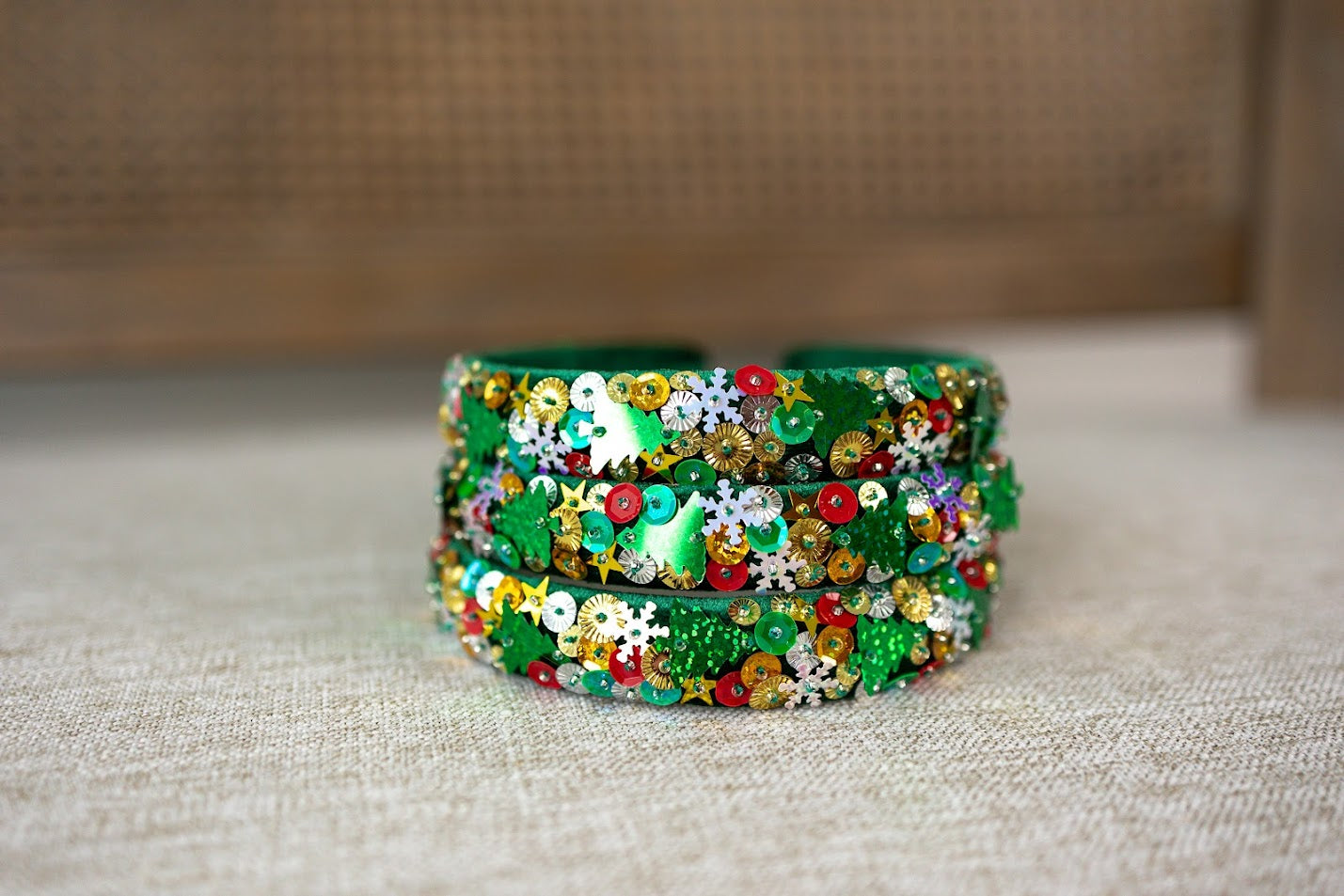 Beaded Headband - Tis the Sequins