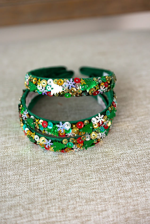 Beaded Headband - Tis the Sequins