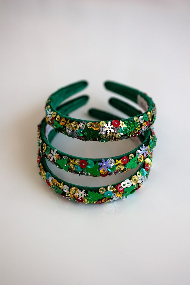 Beaded Headband - Tis the Sequins