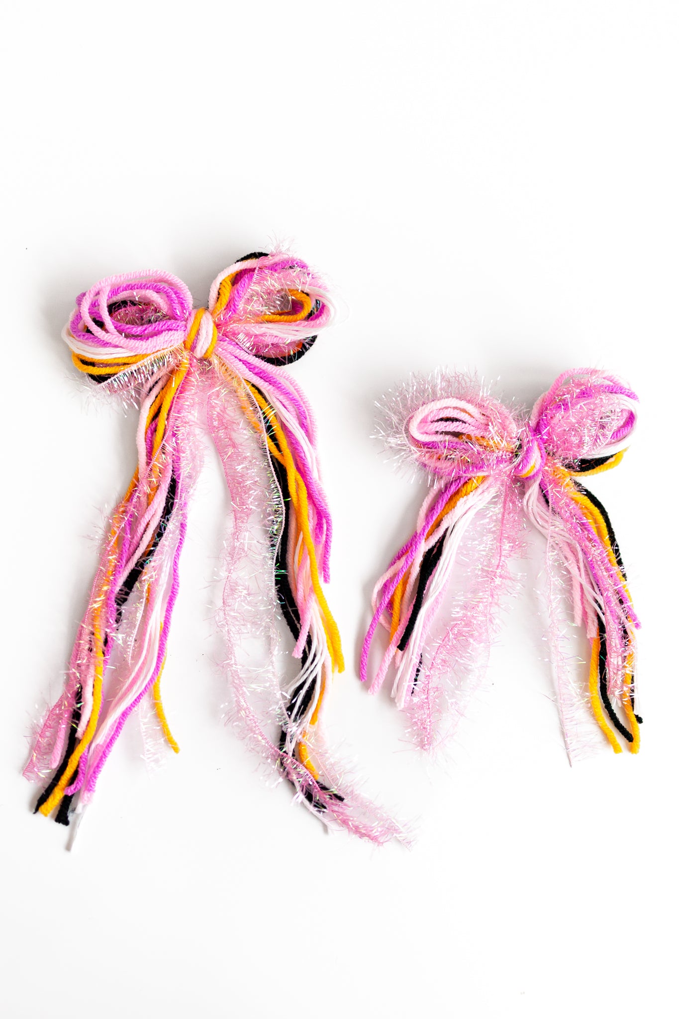 Textured Hair Bow - Halloween Glow (Glow in the Dark!)