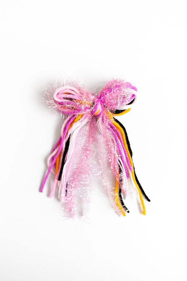 Textured Hair Bow - Halloween Glow (Glow in the Dark!)