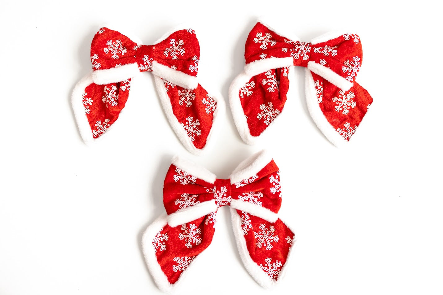 Santa Baby Velvet Hair Bow