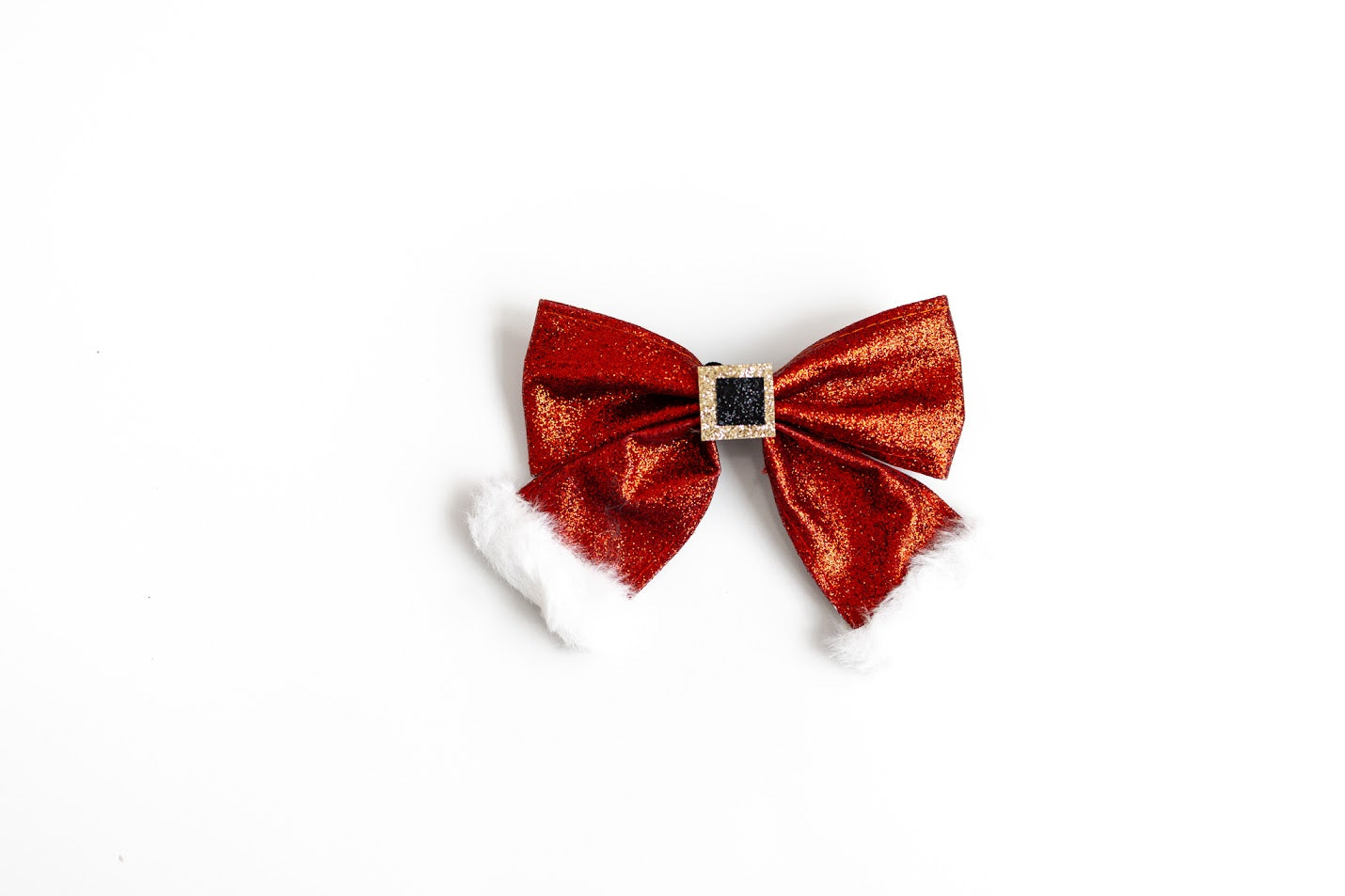 Claus Cutie Glitter Hair Bow