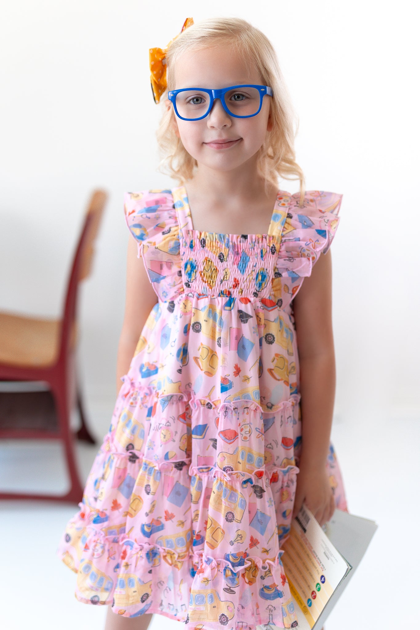 Brielle Shimmer Dress - Bubblegum Academy