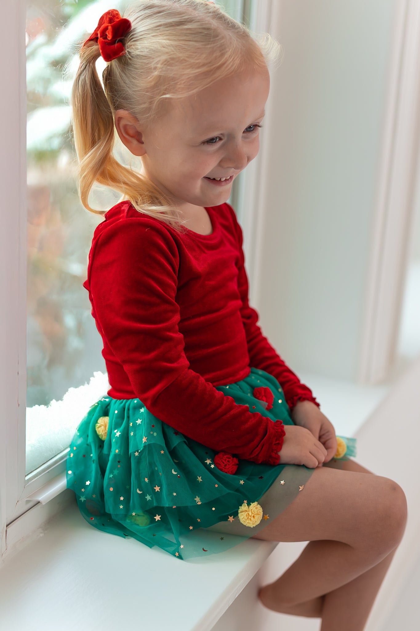 Farrah Velvet Leotard - Twinkle Tree (Pre-Order)