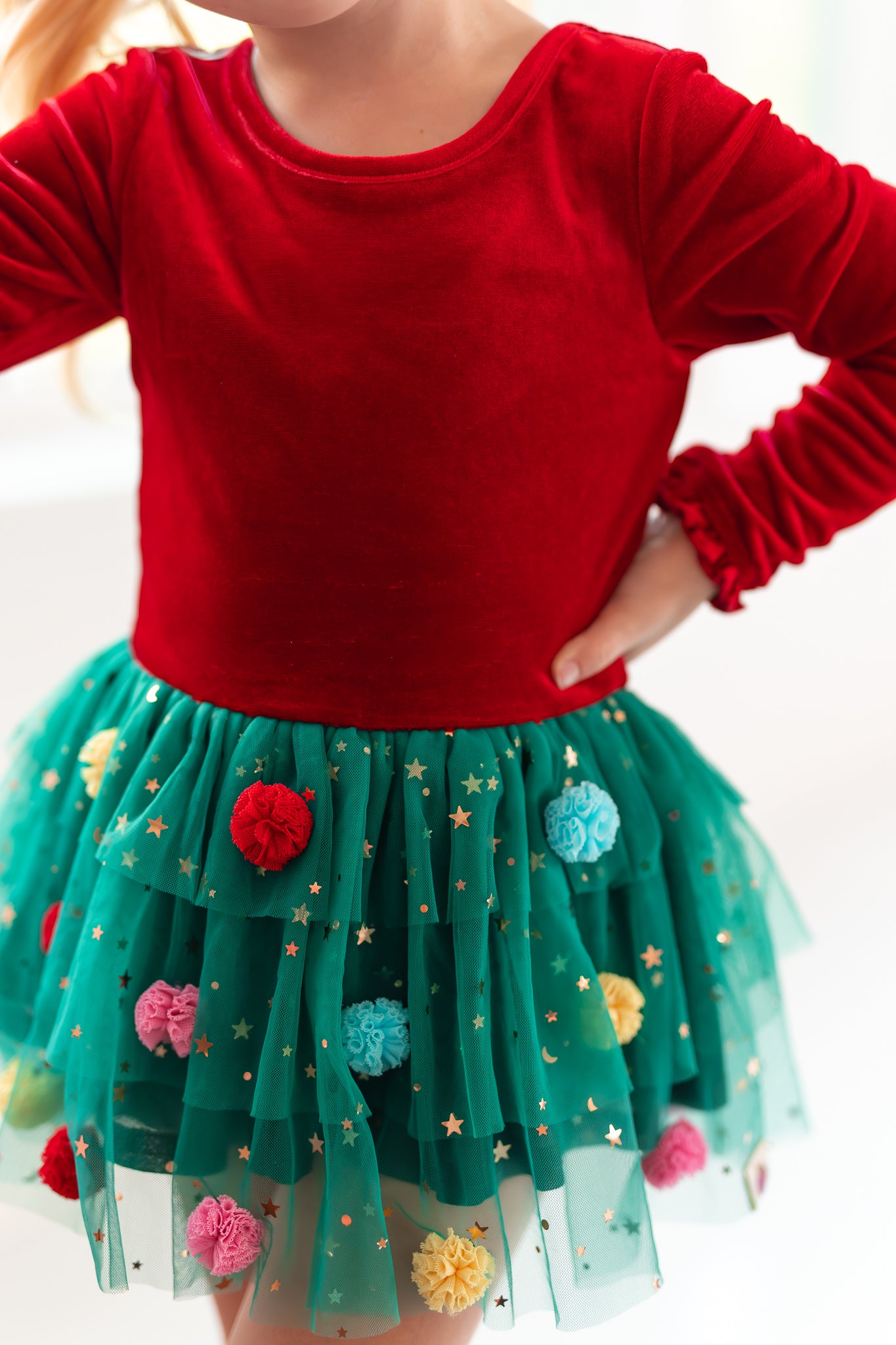 Farrah Velvet Leotard - Twinkle Tree (Pre-Order)