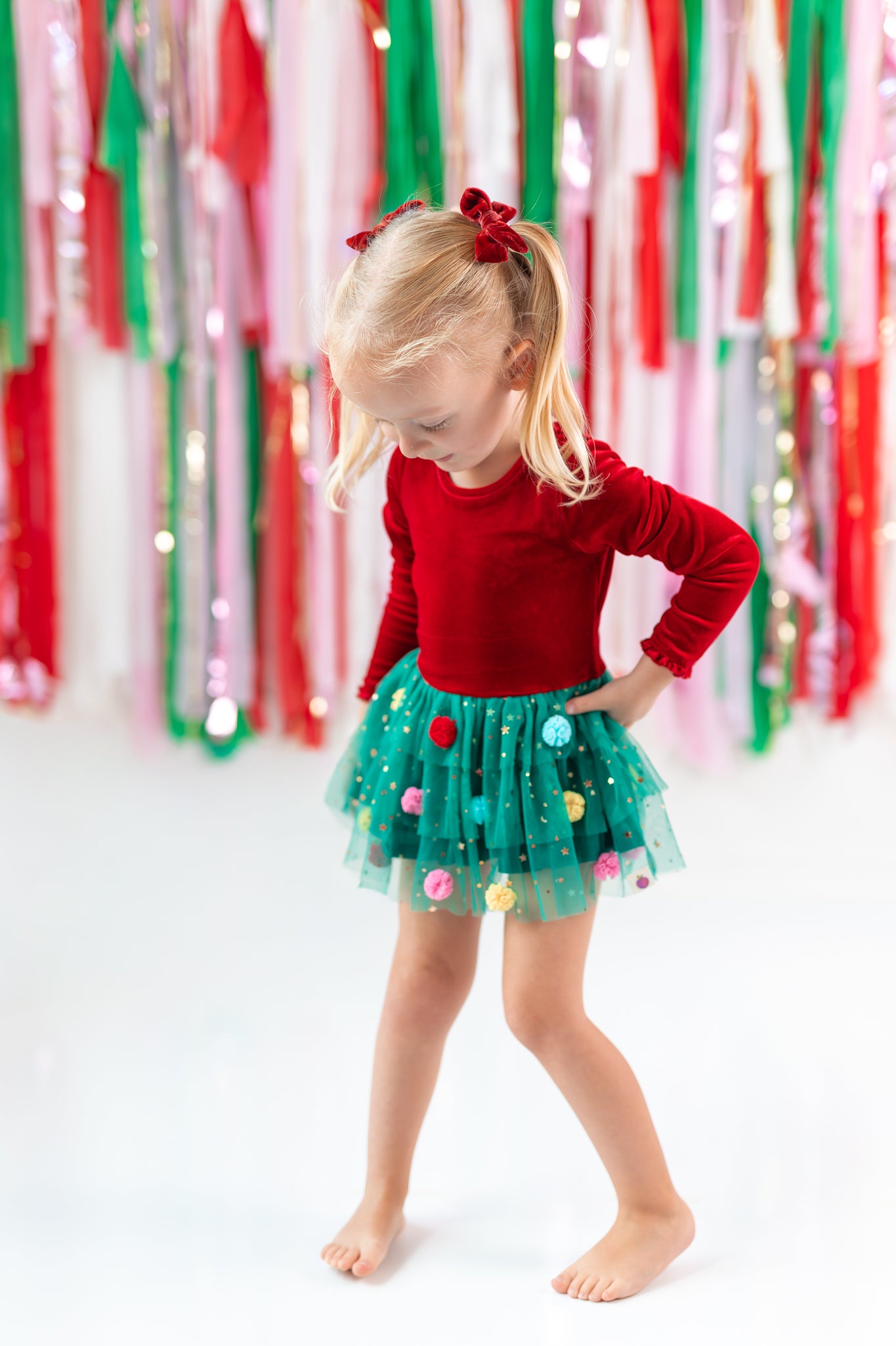 Farrah Velvet Leotard - Twinkle Tree (Pre-Order)