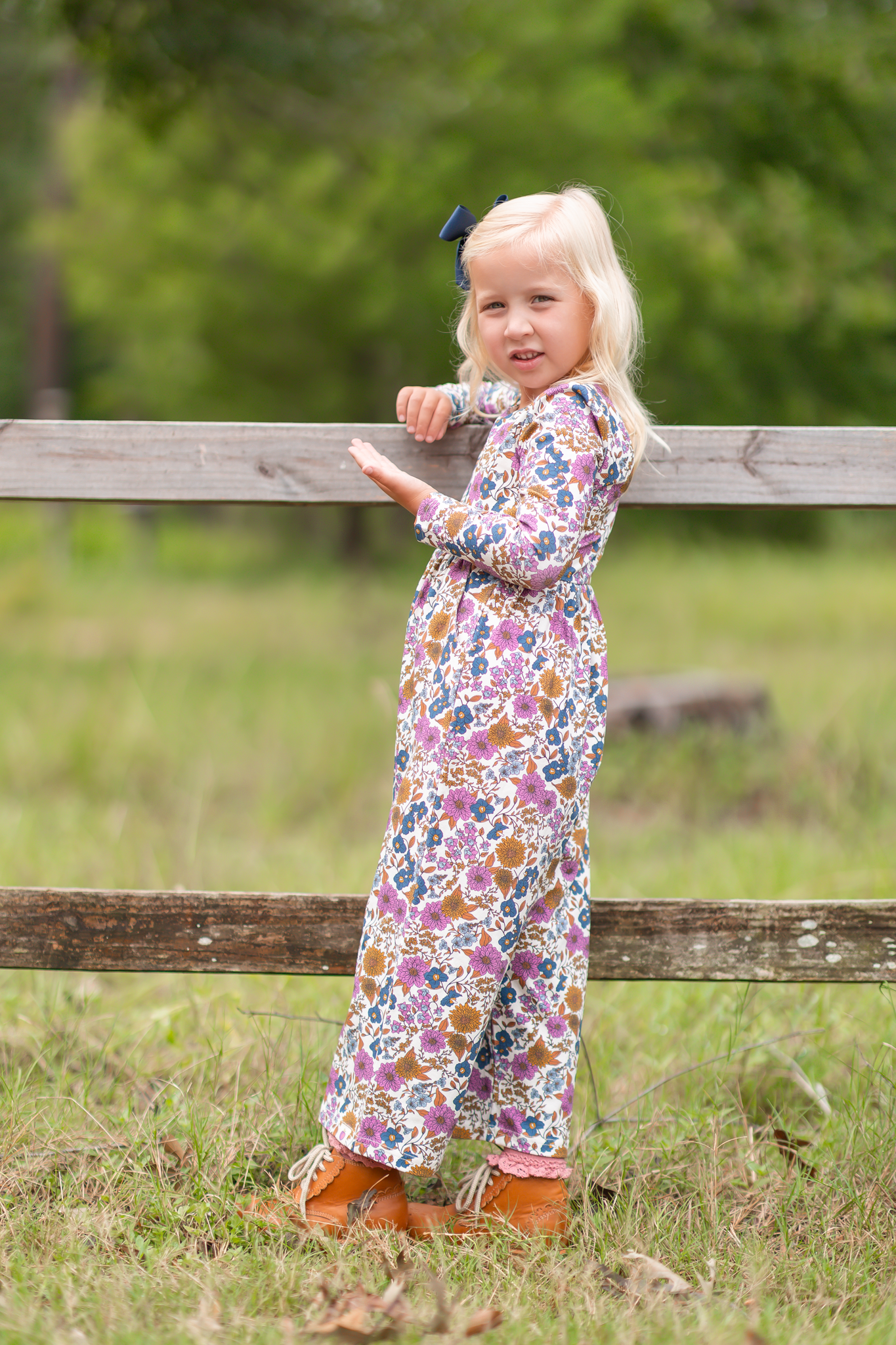 Ivy Romper - Violet Fields