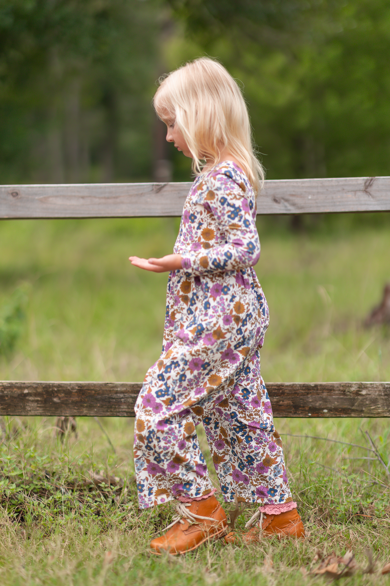 Ivy Romper - Violet Fields