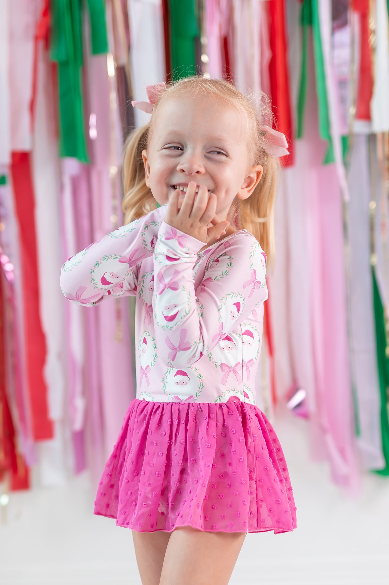 Farrah Clipdot Leotard - Sugarplum Santa (Pre-Order)