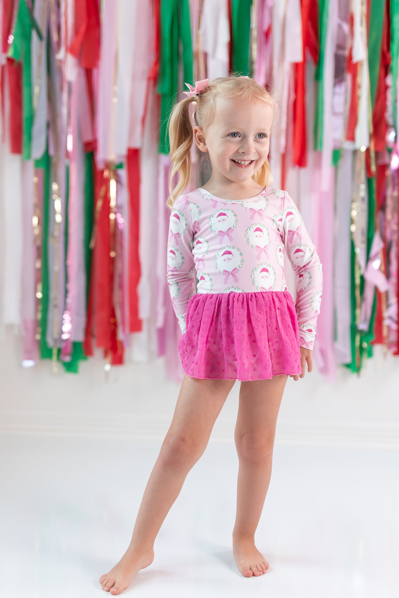Farrah Clipdot Leotard - Sugarplum Santa (Pre-Order)