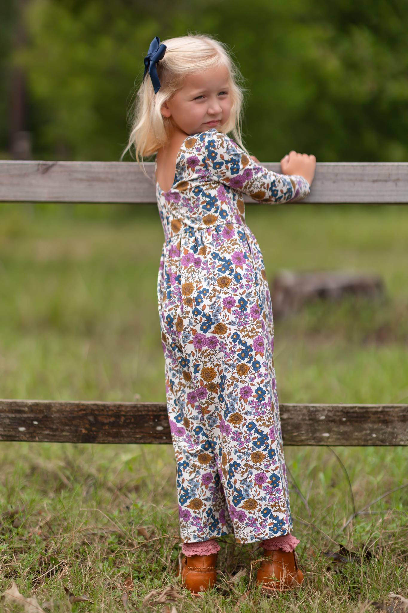 Ivy Romper - Violet Fields