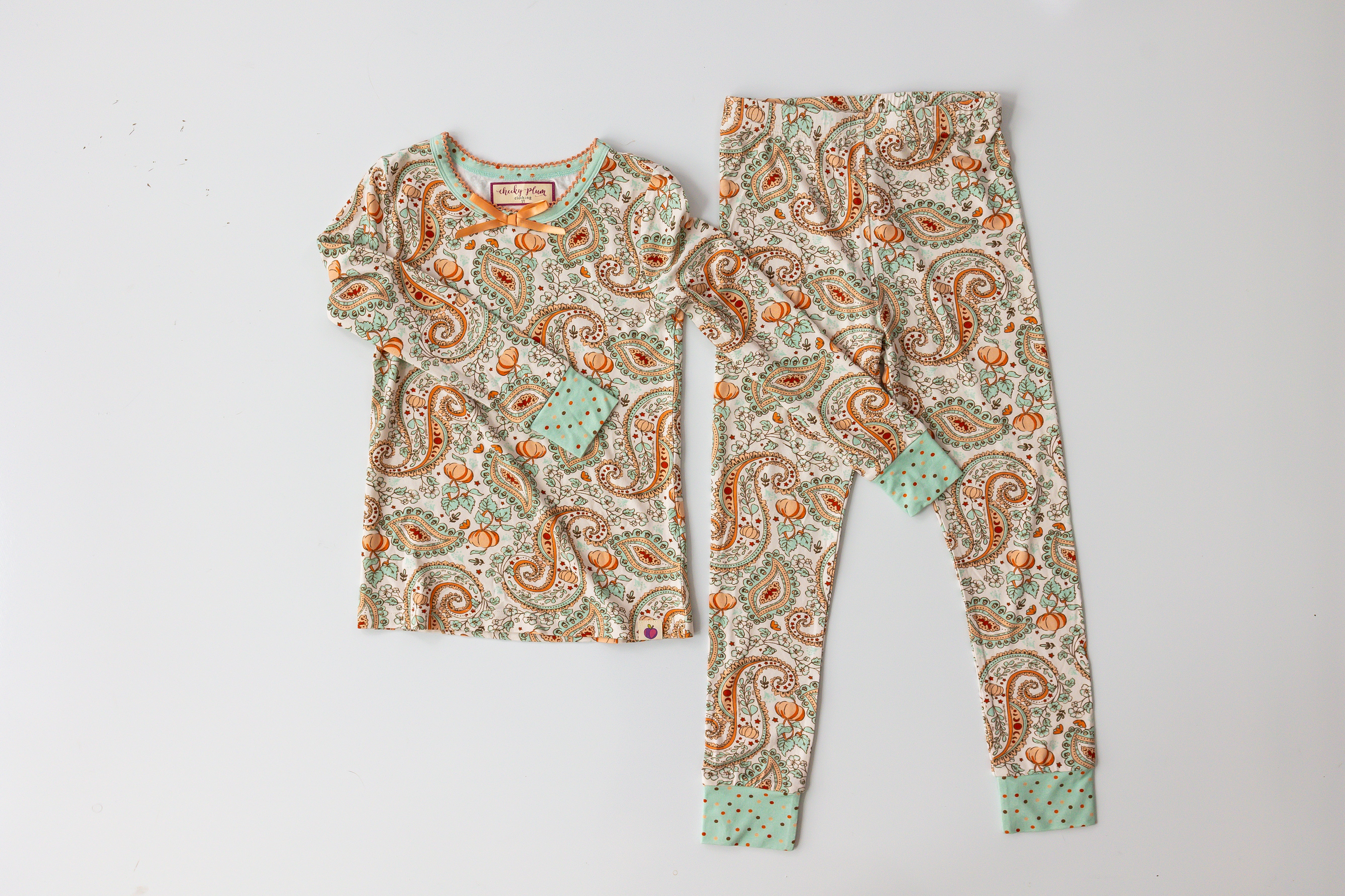 Loungewear Set - Paisley Pumpkin Delight