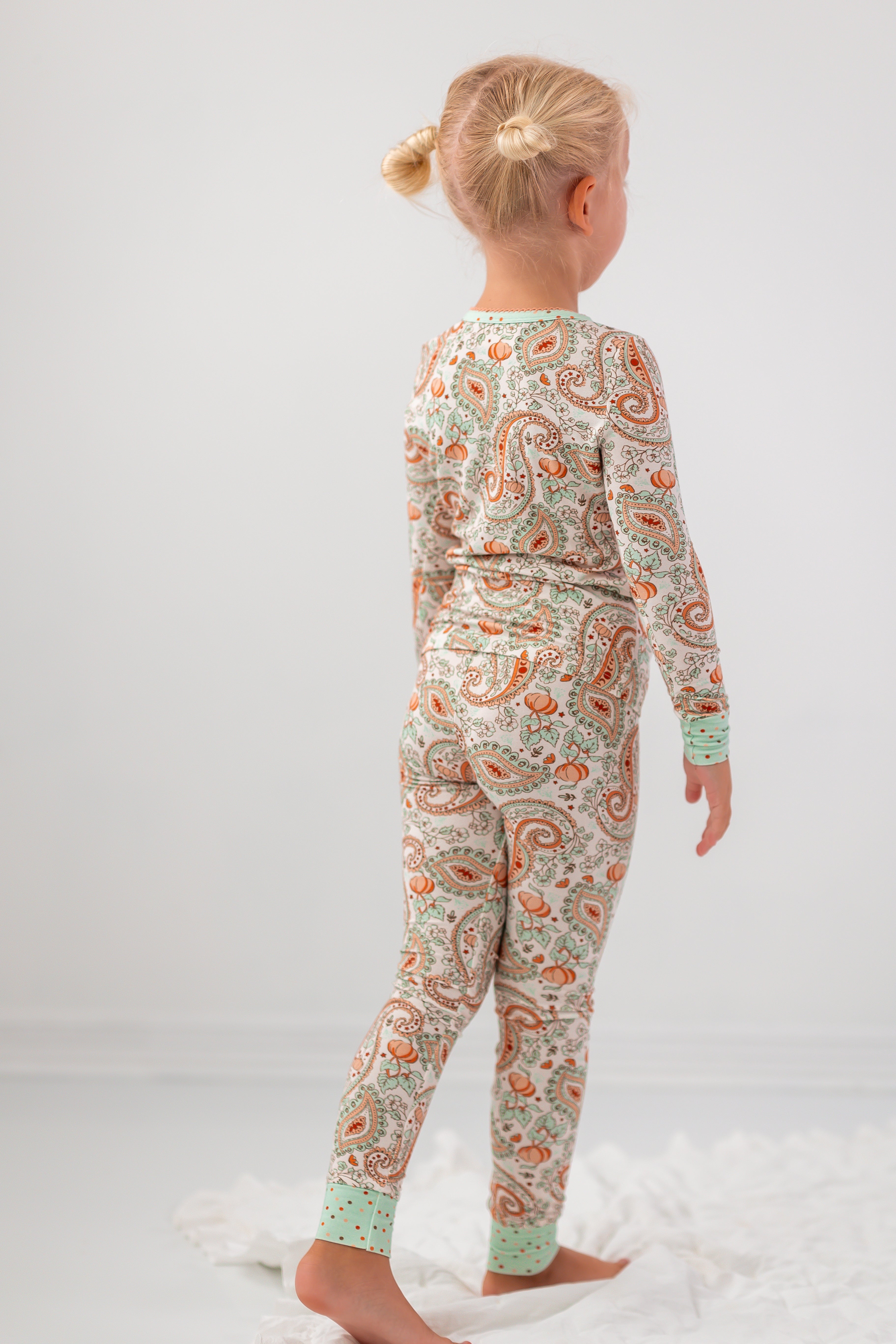 Loungewear Set - Paisley Pumpkin Delight