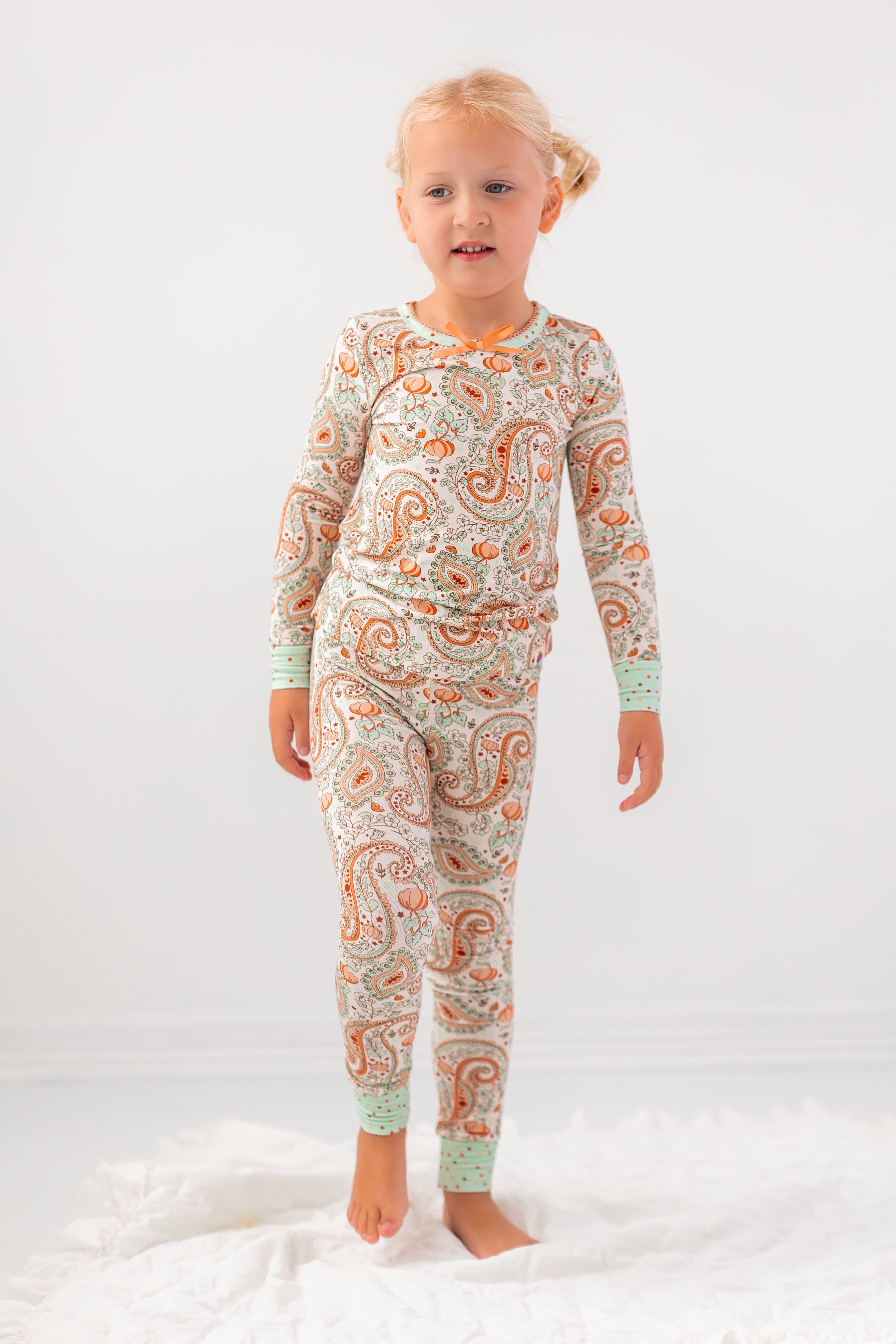 Loungewear Set - Paisley Pumpkin Delight