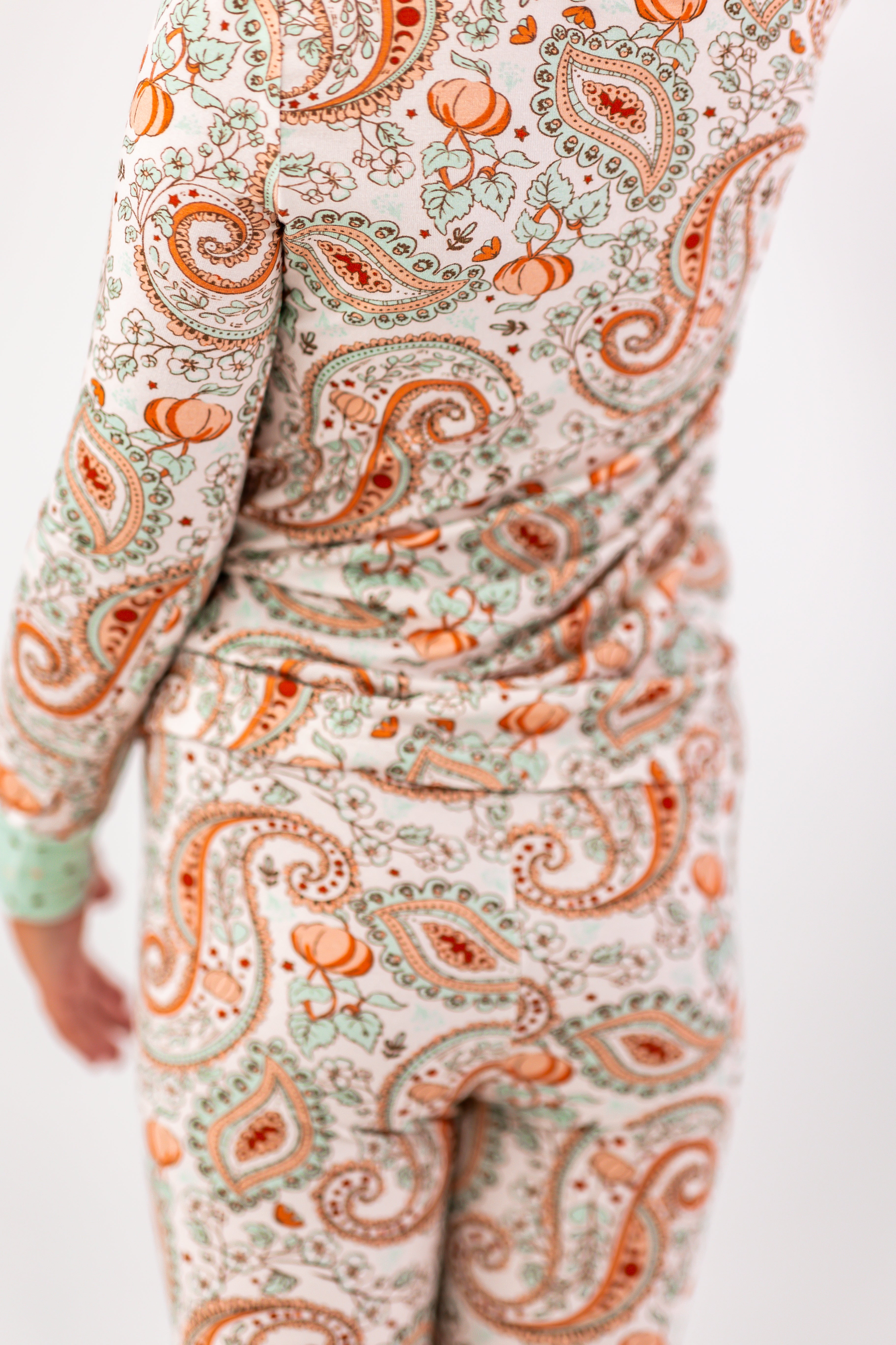 Loungewear Set - Paisley Pumpkin Delight