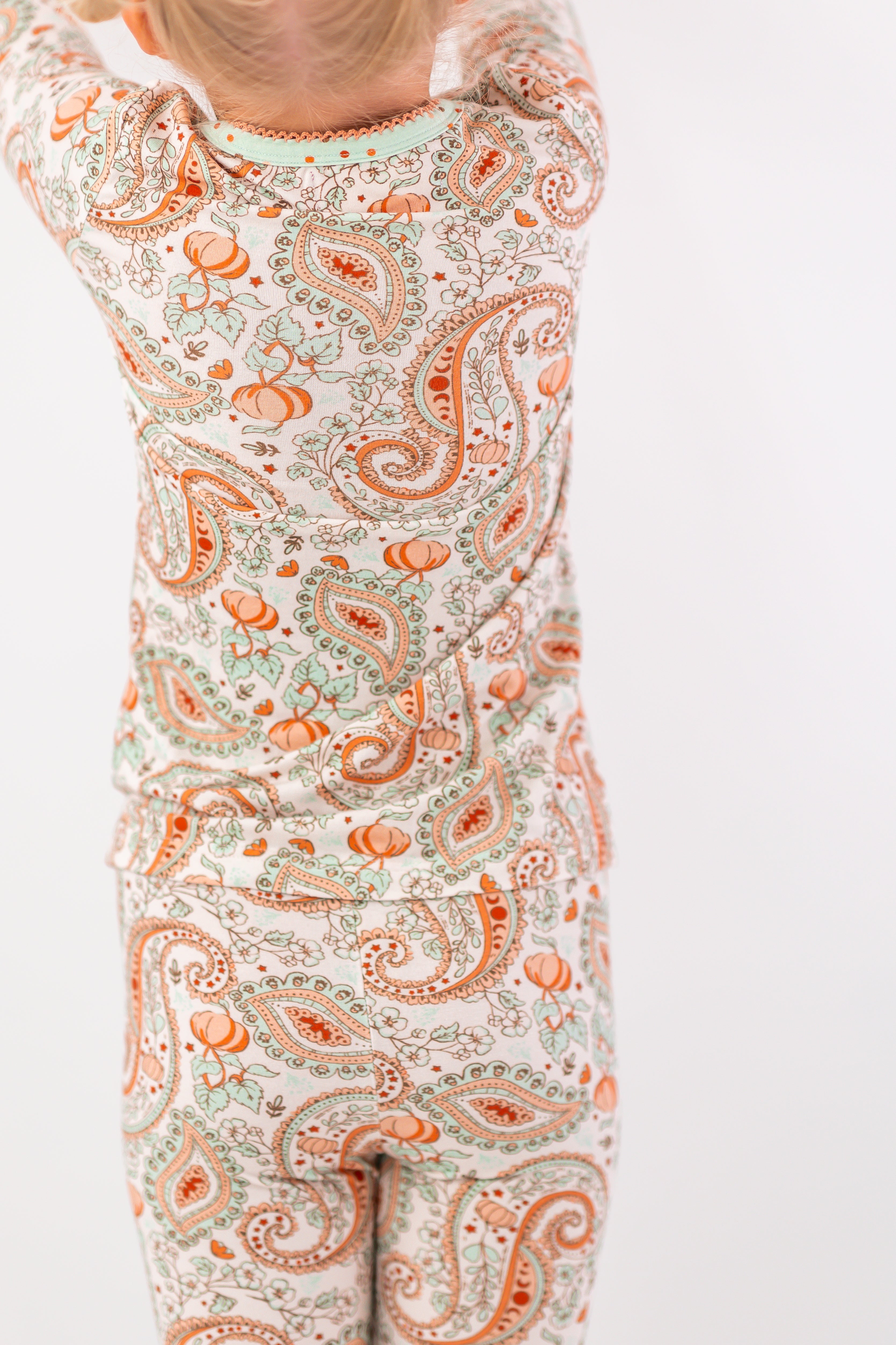 Loungewear Set - Paisley Pumpkin Delight