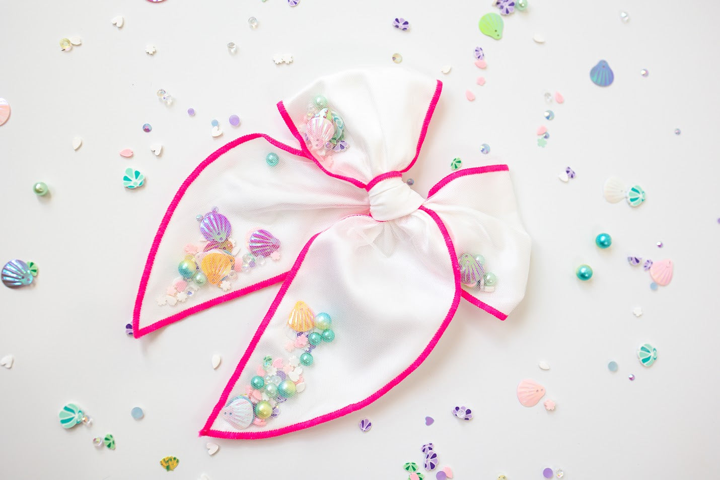 Mesh Shaker Bow - Mermaid Treasure