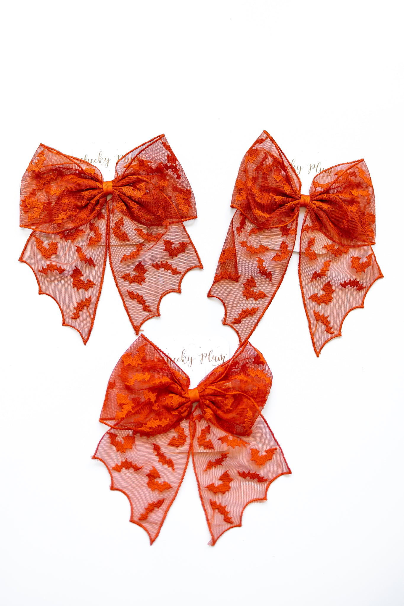 Mesh Bow - Spooky Lace