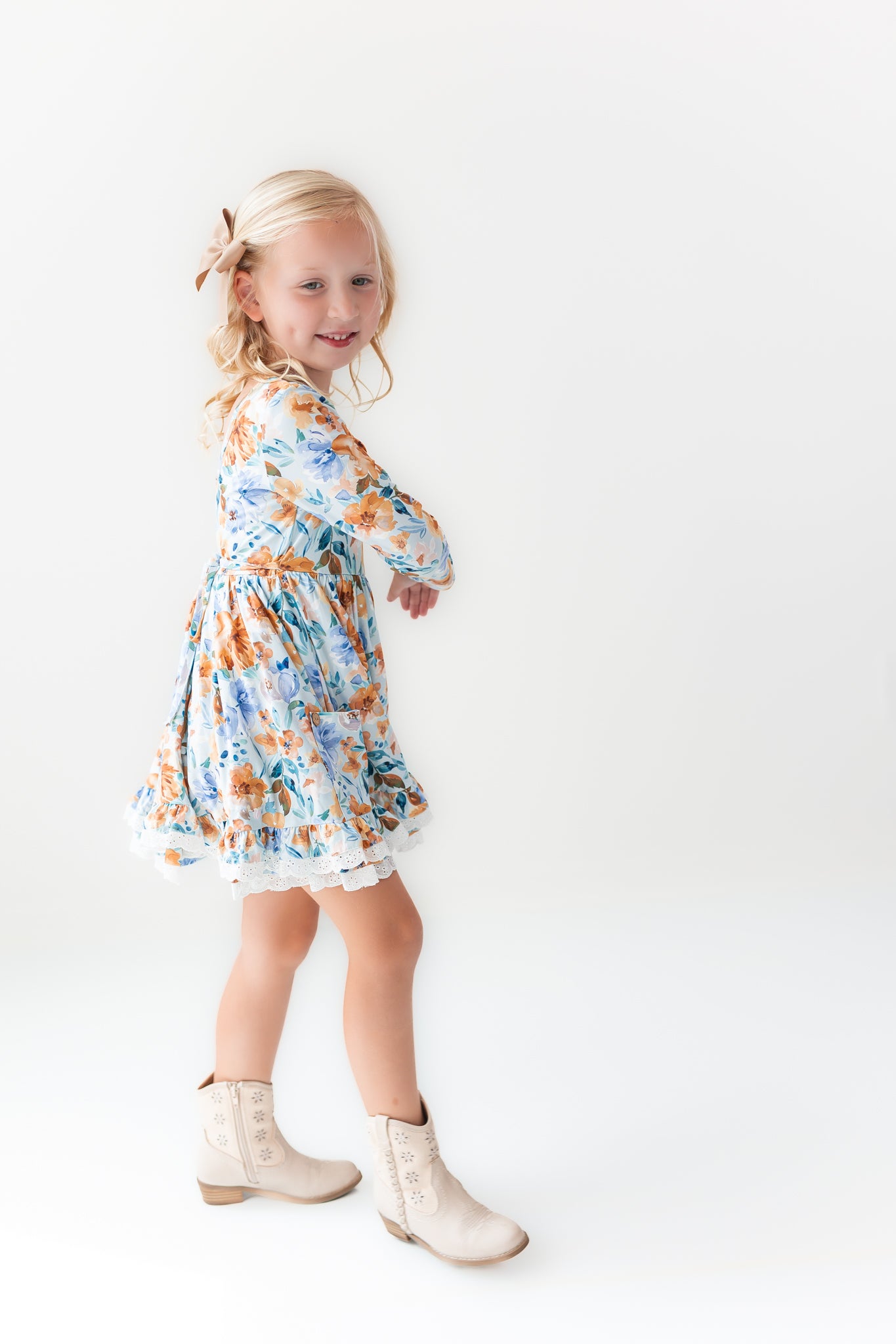 Myra Knit Dress - Azure & Amber