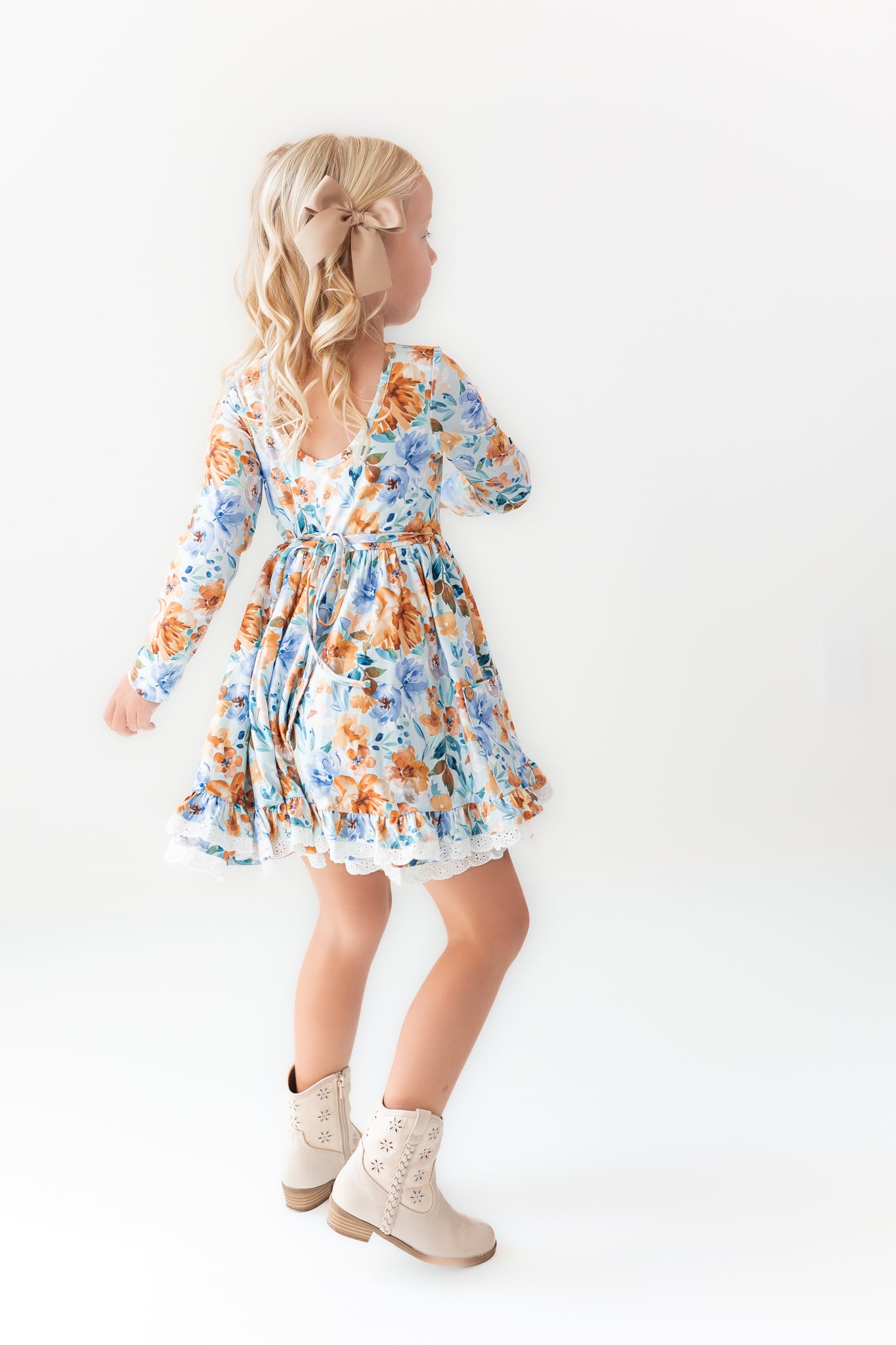 Myra Knit Dress - Azure & Amber