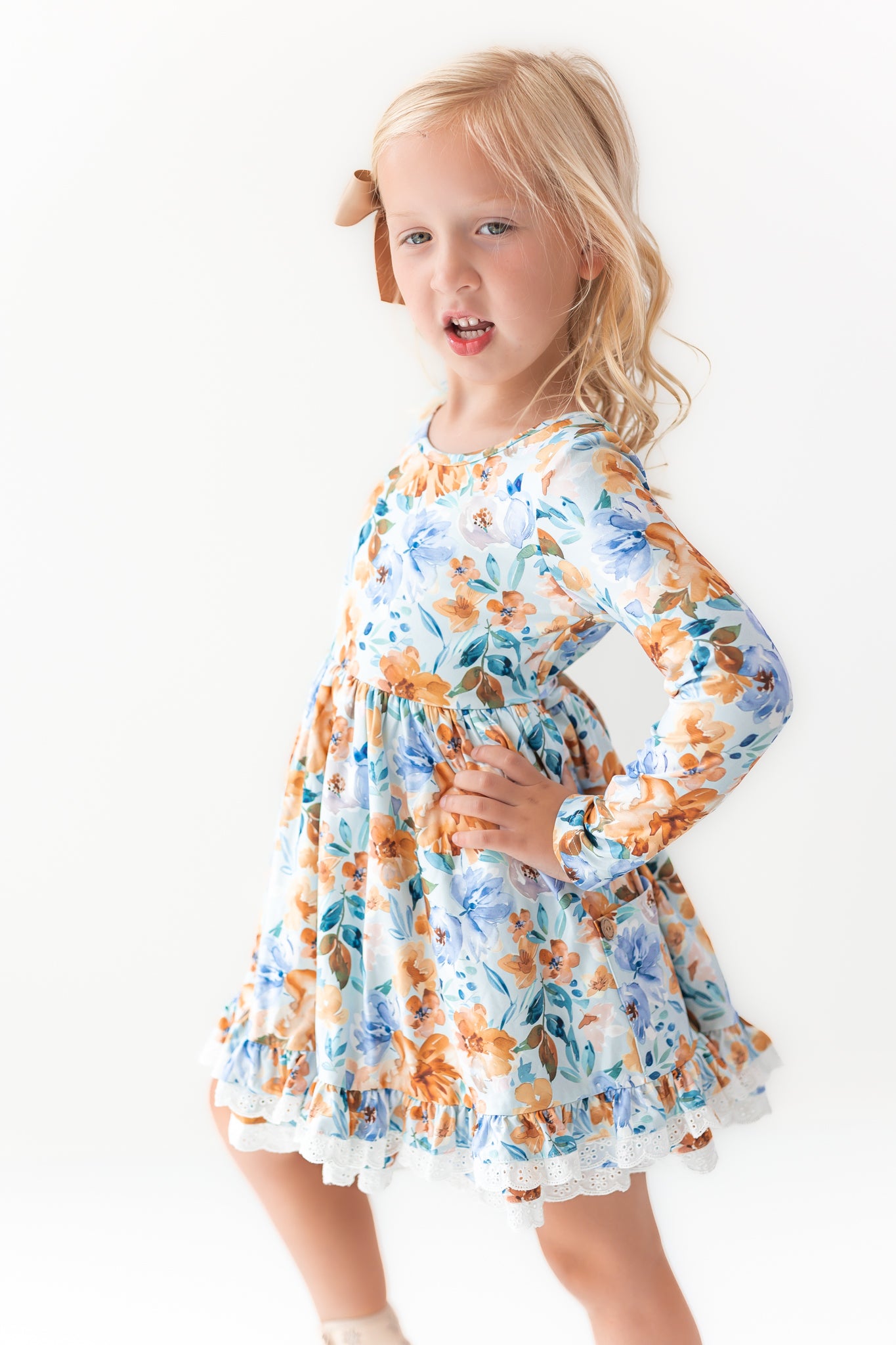 Myra Knit Dress - Azure & Amber