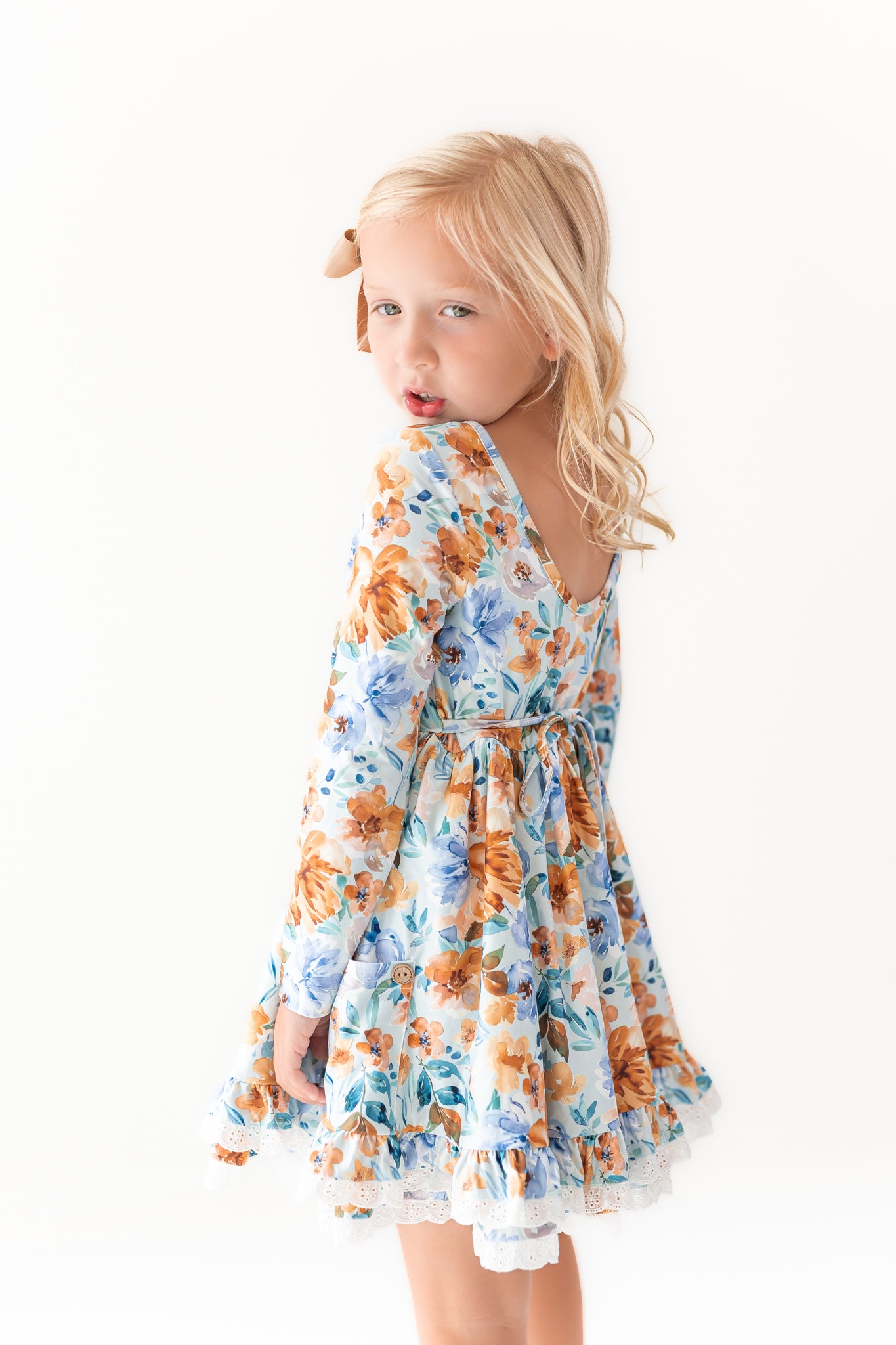 Myra Knit Dress - Azure & Amber