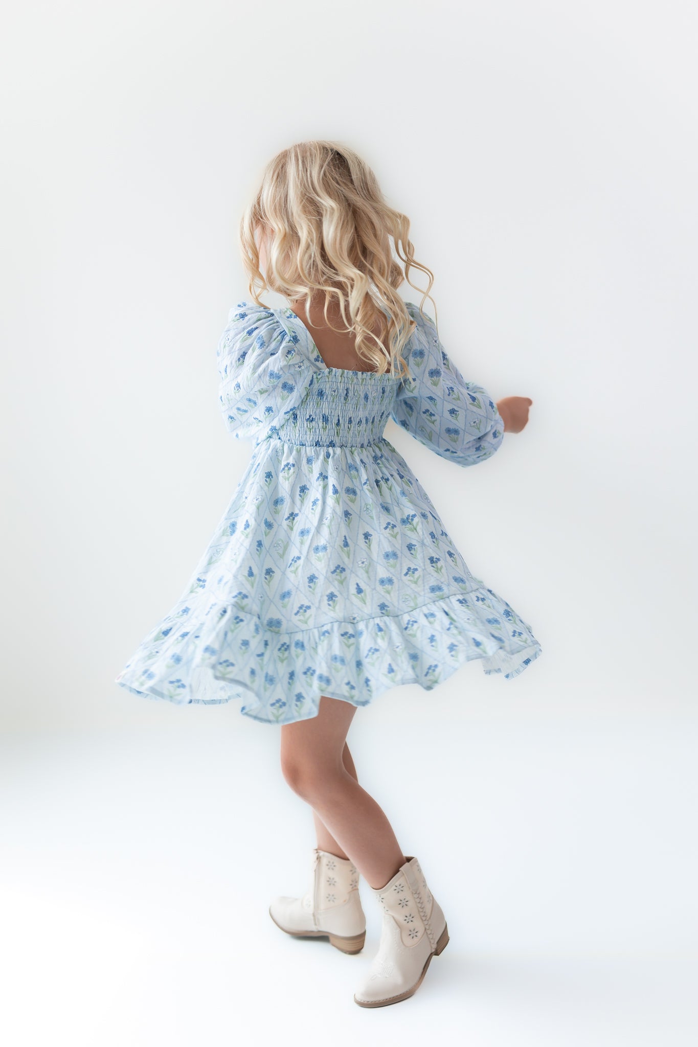 Puff Sleeve Gauze Dress - Skyloom